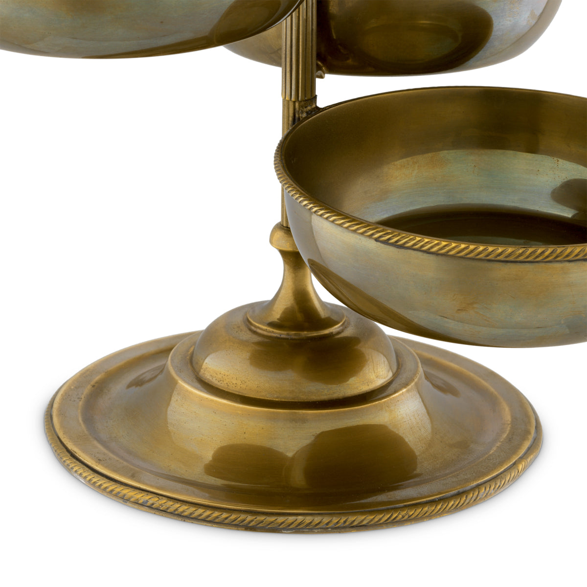 Vintage Brass 6-Bowl Stand Christine | Eichholtz Miami