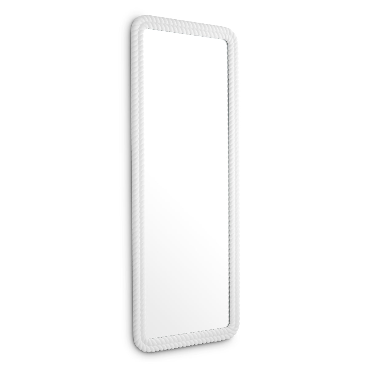 White Handcarved Mirror Viviana | Eichholtz Miami