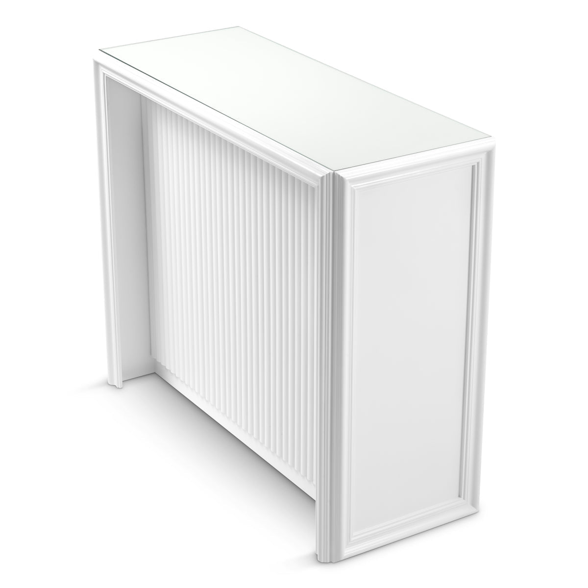 White Ribbed Bar Cabinet Roland | Eichholtz Miami