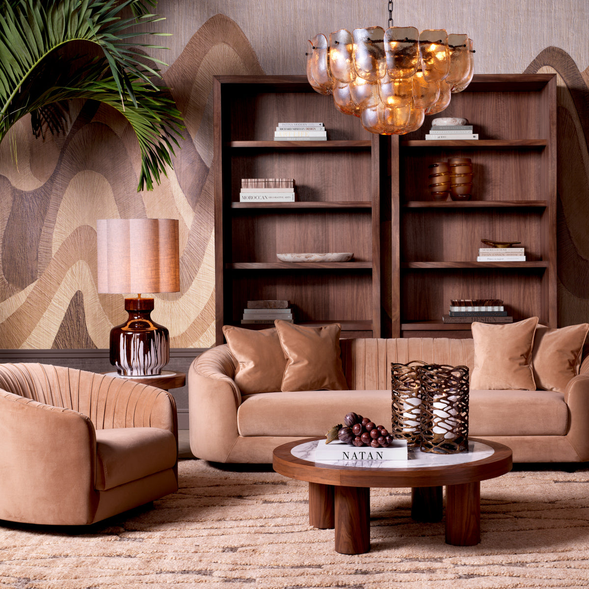 Brown Wool Carpet Coralie | Eichholtz Miami