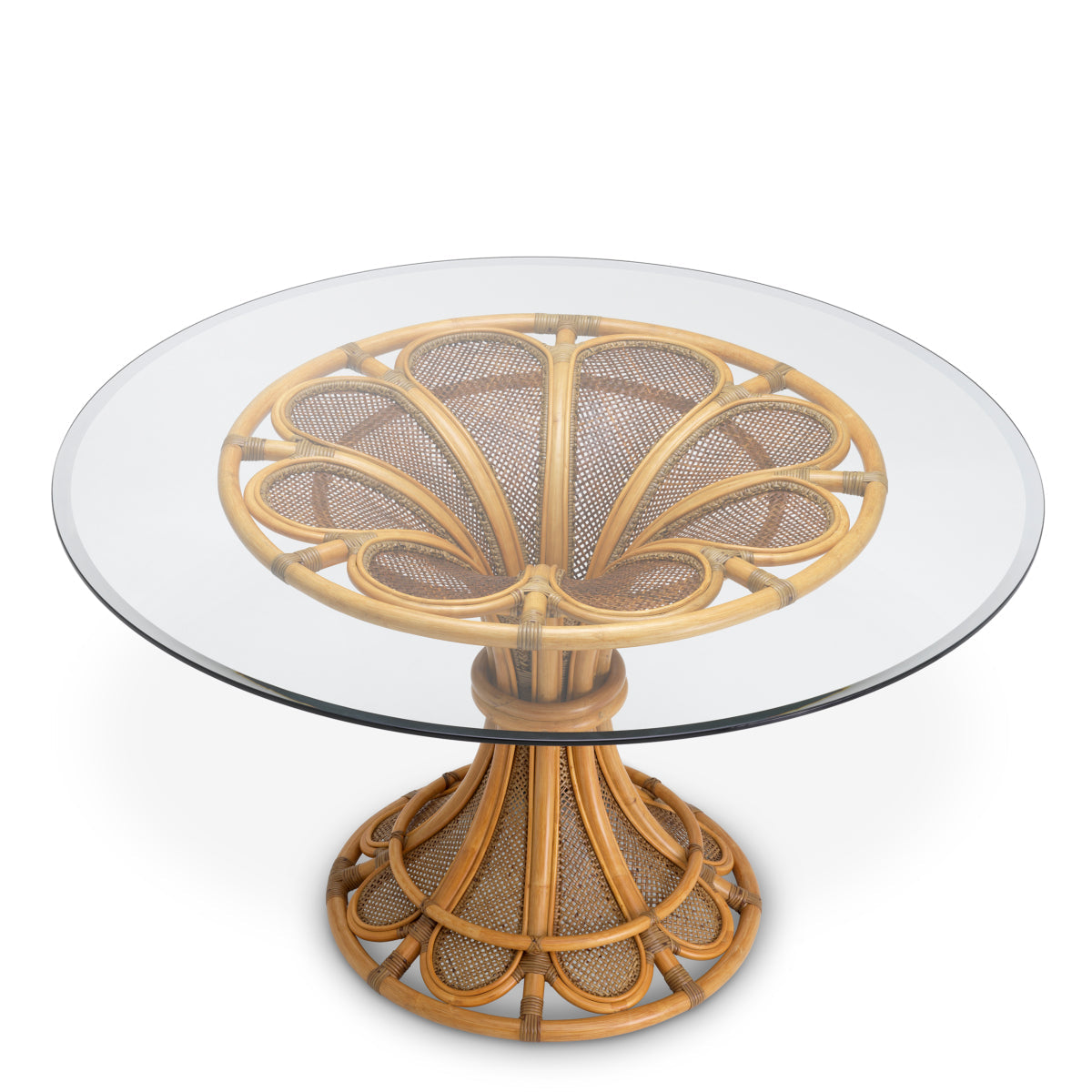 Natural Rattan Center Table Colony | Eichholtz Miami