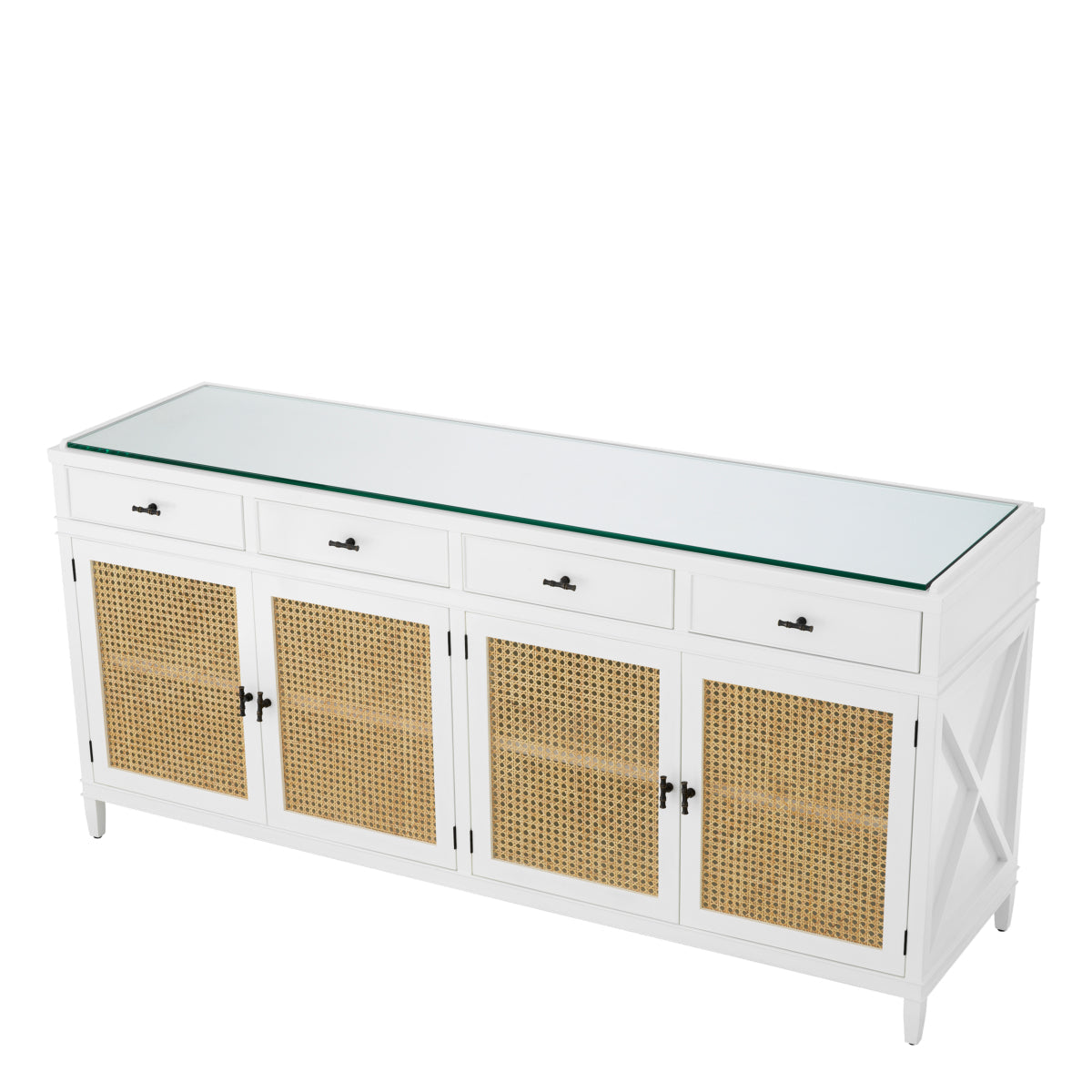 Natural Cane 4-Door Dresser Bahamas | Eichholtz Miami