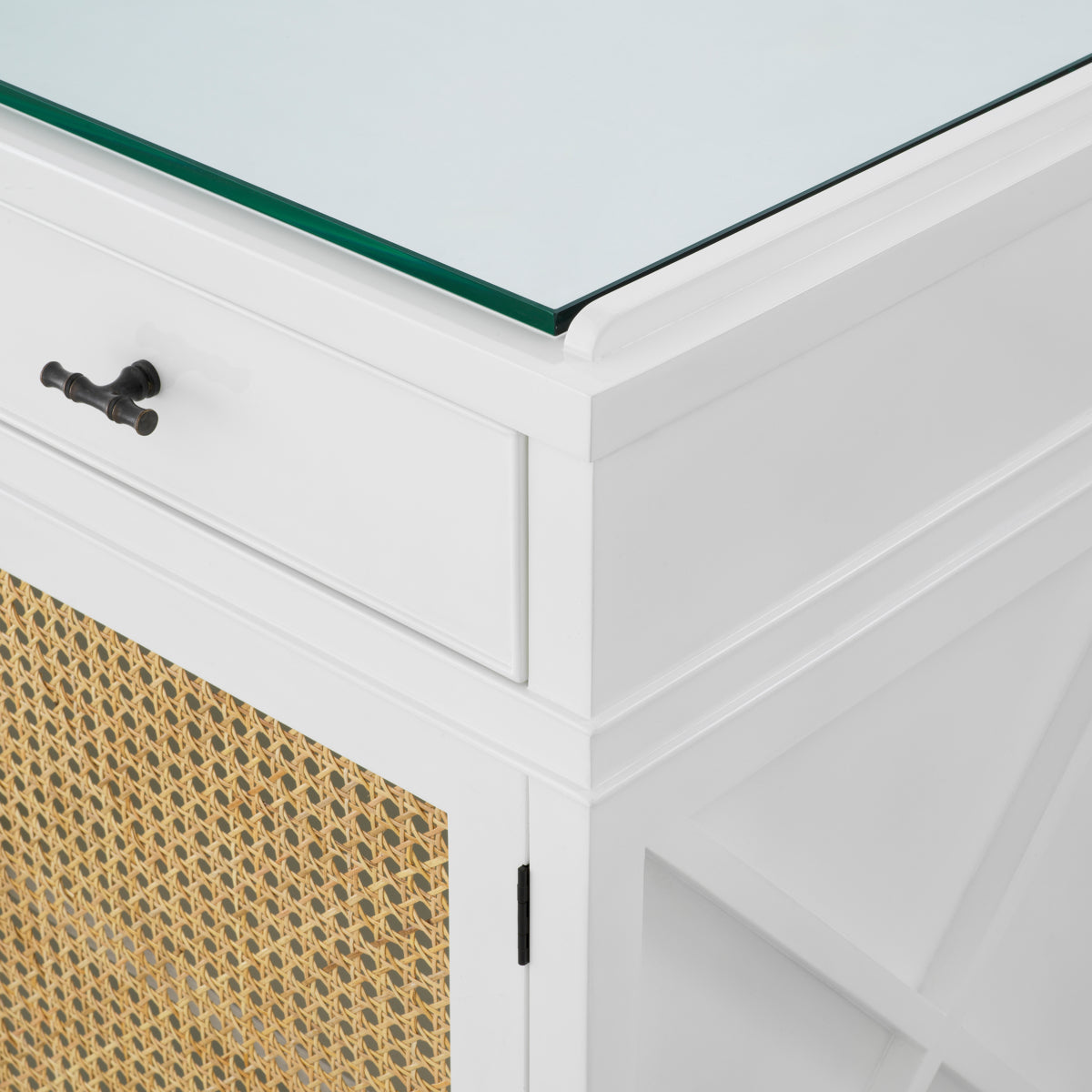 Natural Cane 4-Door Dresser Bahamas | Eichholtz Miami