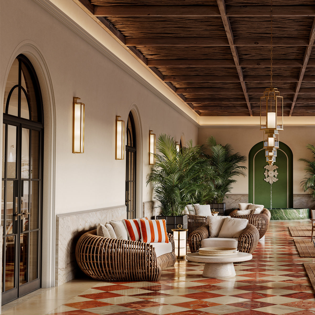 Cushioned Outdoor Sofa Siderno | Eichholtz Miami