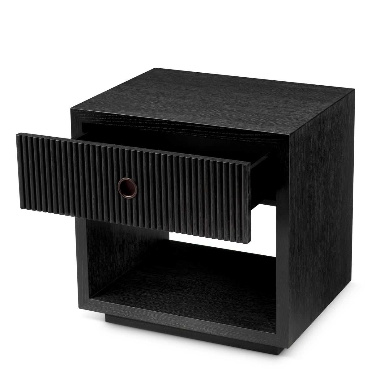 Ribbed Wood Nightstand Dimitrios | Eichholtz Miami