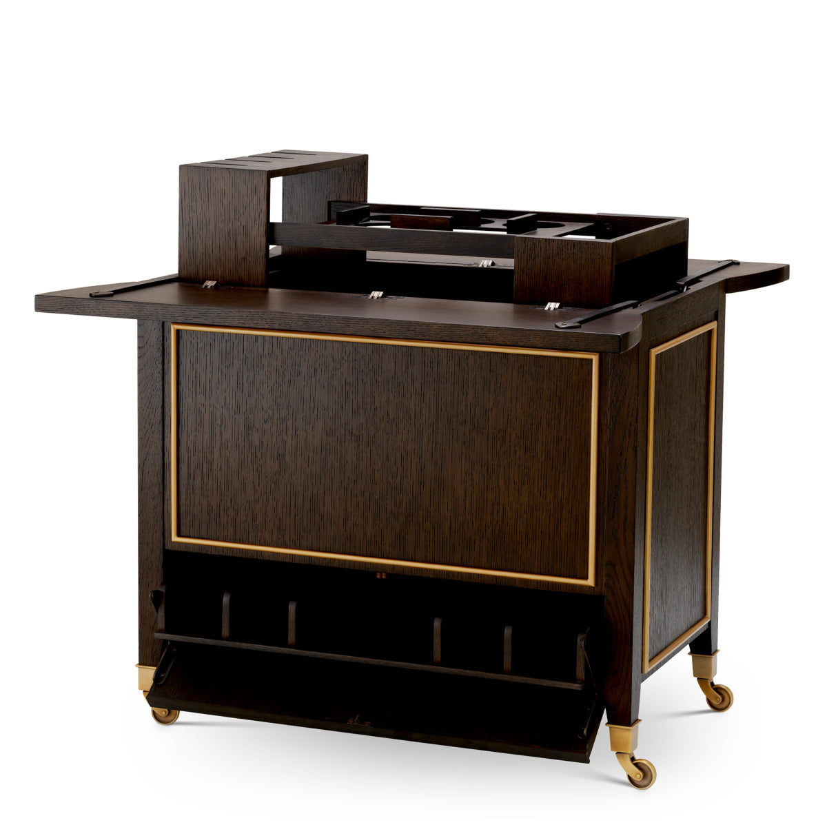 Brown Oak Trolley Galliano | Eichholtz Miami