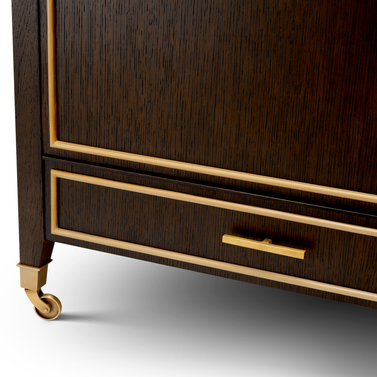 Brown Oak Trolley Galliano | Eichholtz Miami