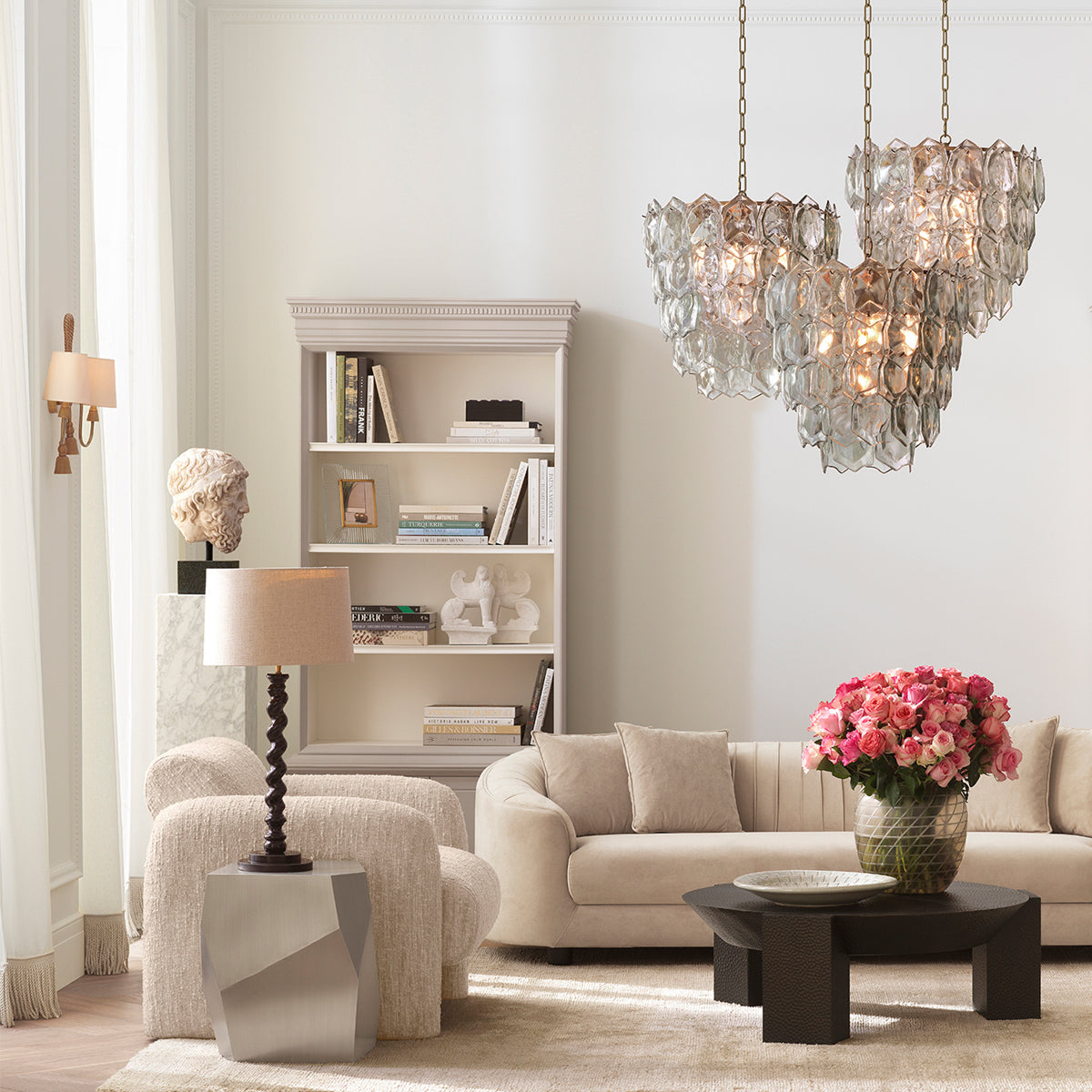 Sand Glass Vase Tarano | Eichholtz Miami