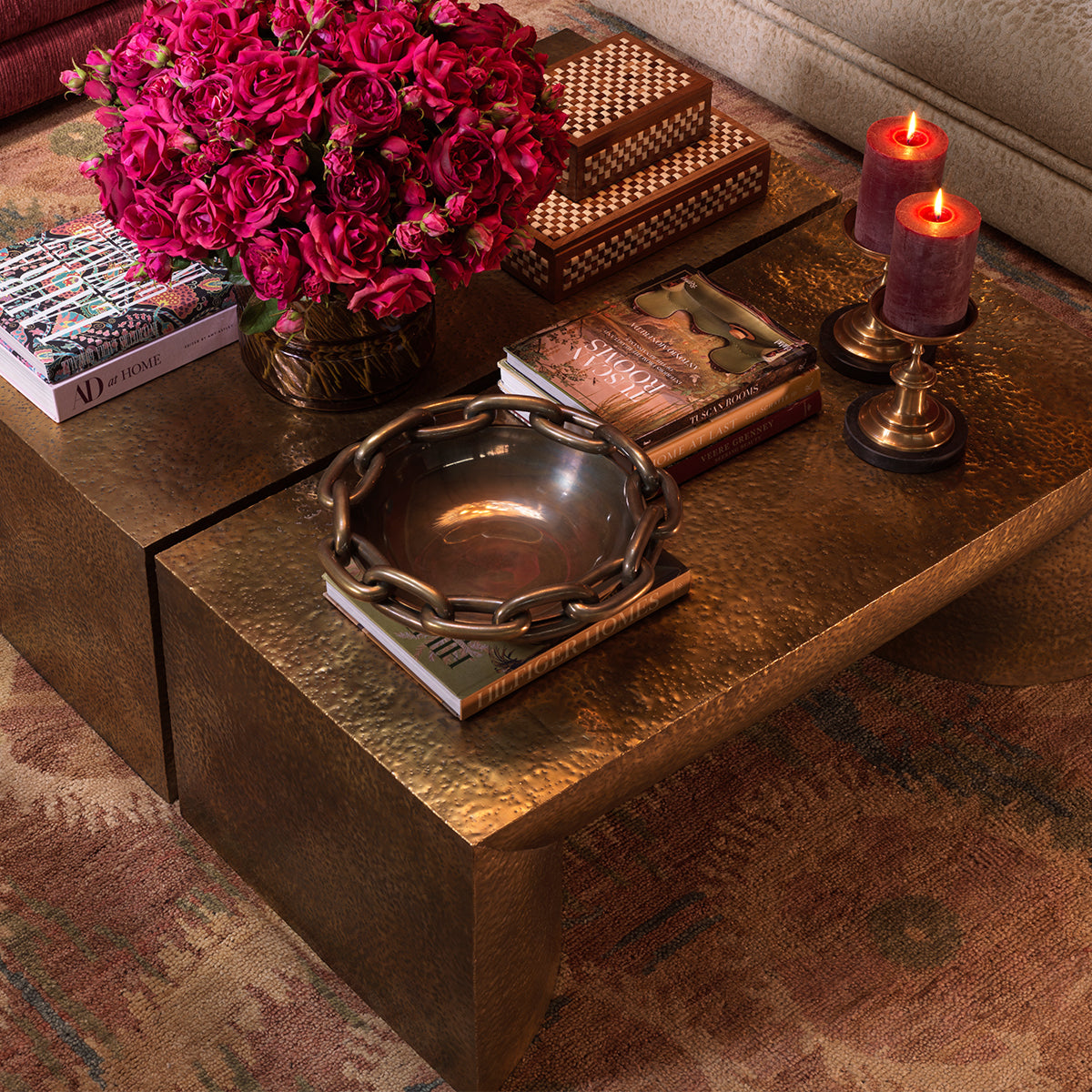 Gold Hammered Coffee Table Drayton | Eichholtz Miami