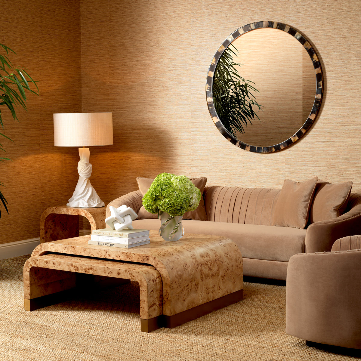 Mappa Burl Side Table Quinton | Eichholtz Miami