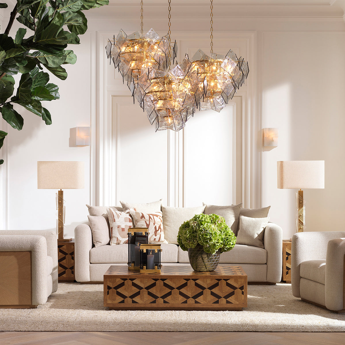 Oak Veneer Coffee Table Rubicon | Eichholtz Miami