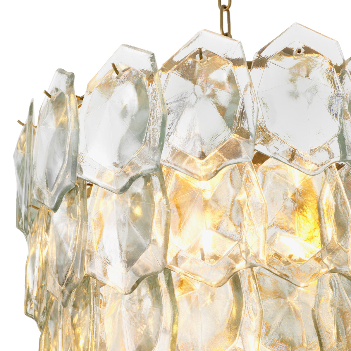 Layered Glass Chandelier Elias | Eichholtz Miami