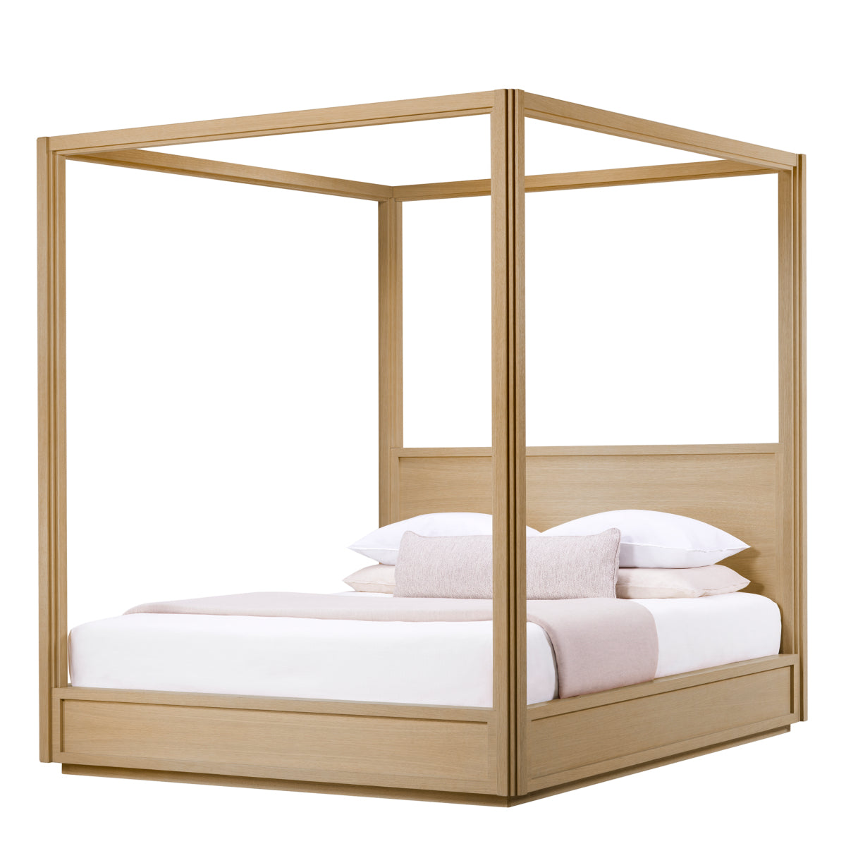 Oak Canopy King Bed Tribeca | Eichholtz Miami