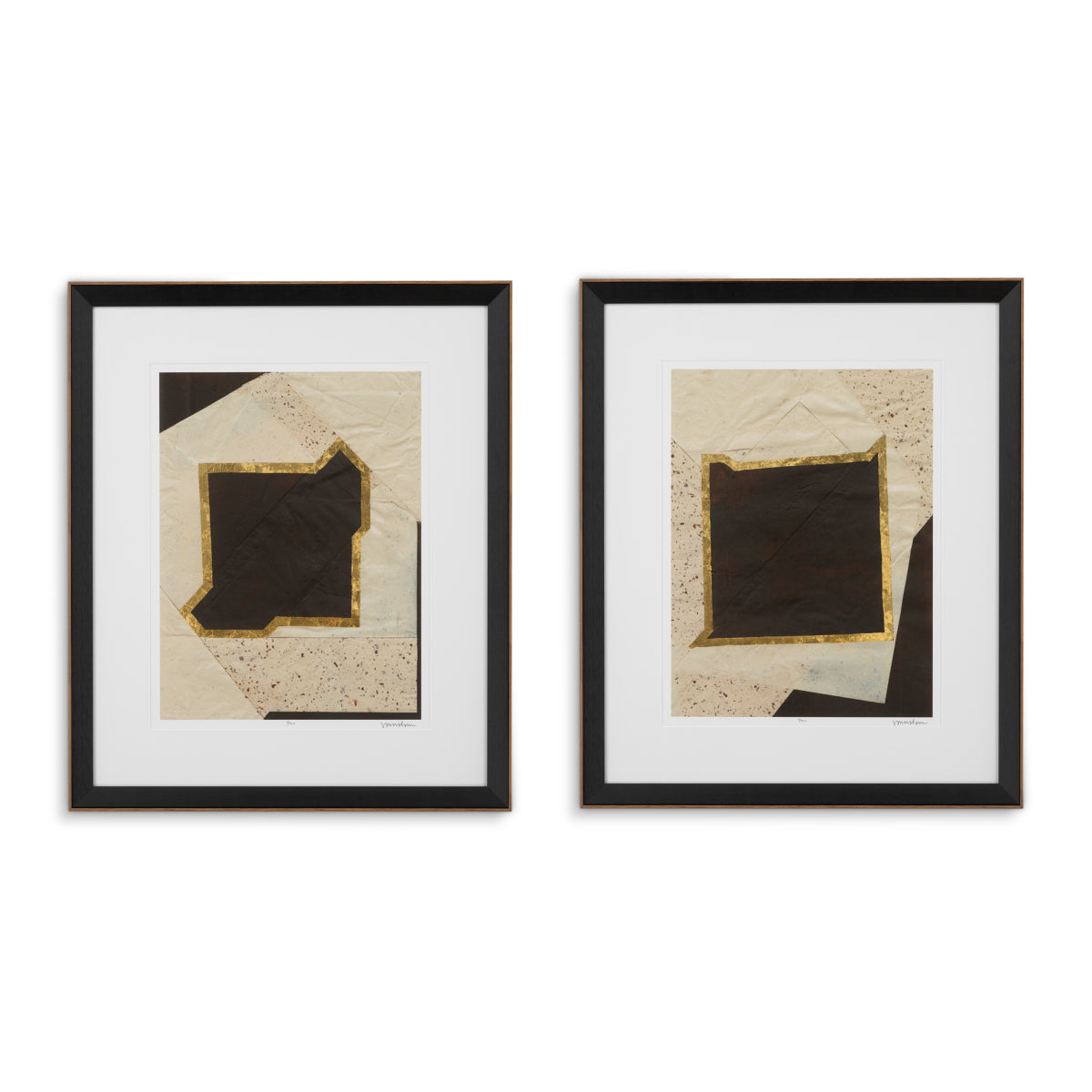 Modern Artwork Set (2) Creased Umber | Eichholtz Miami