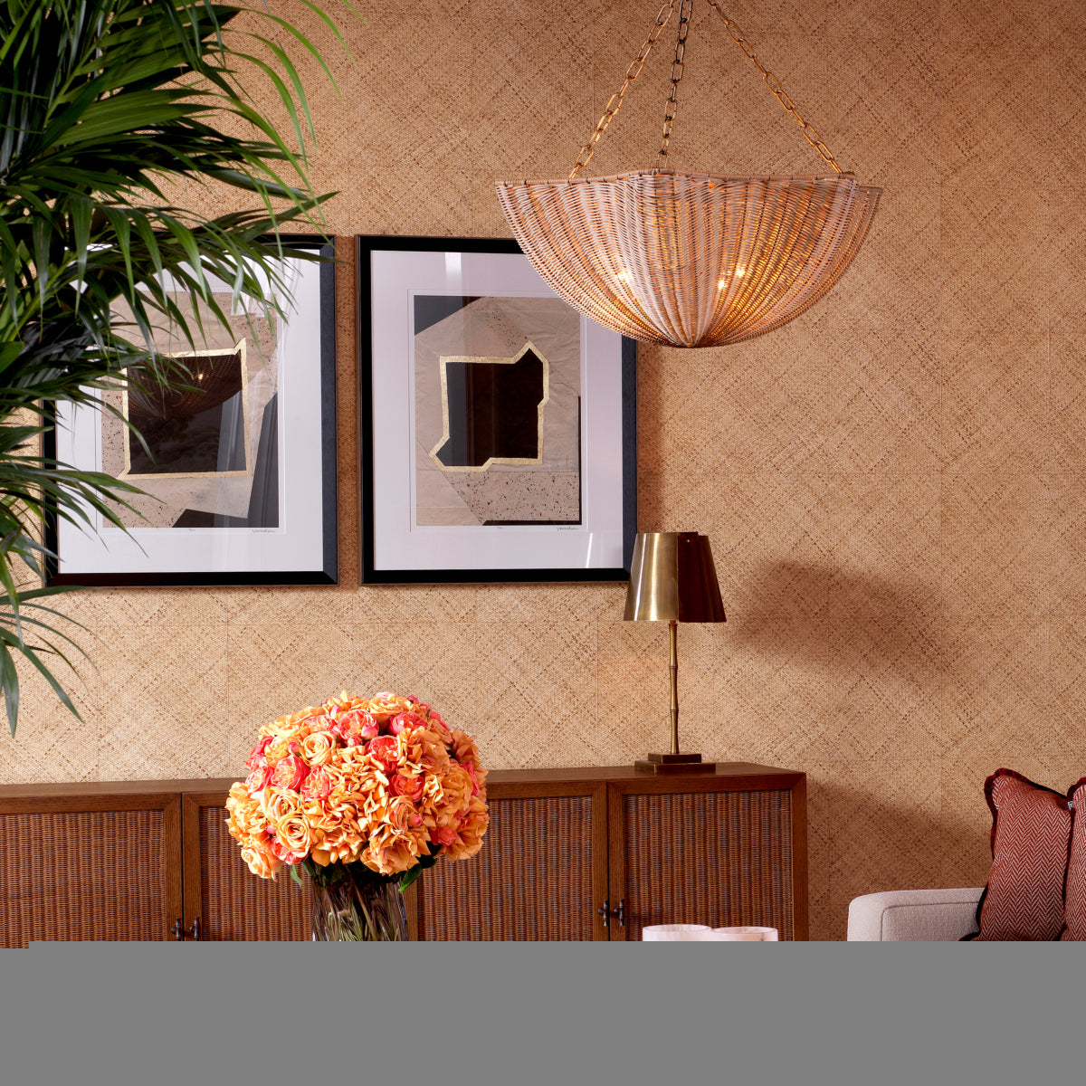 Modern Artwork Set (2) Creased Umber | Eichholtz Miami