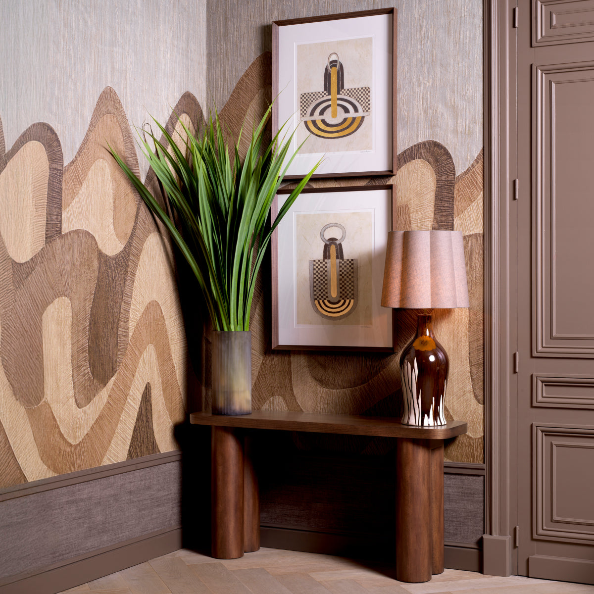Abstract Art Prints Set (2) Objet d'Art | Eichholtz Miami