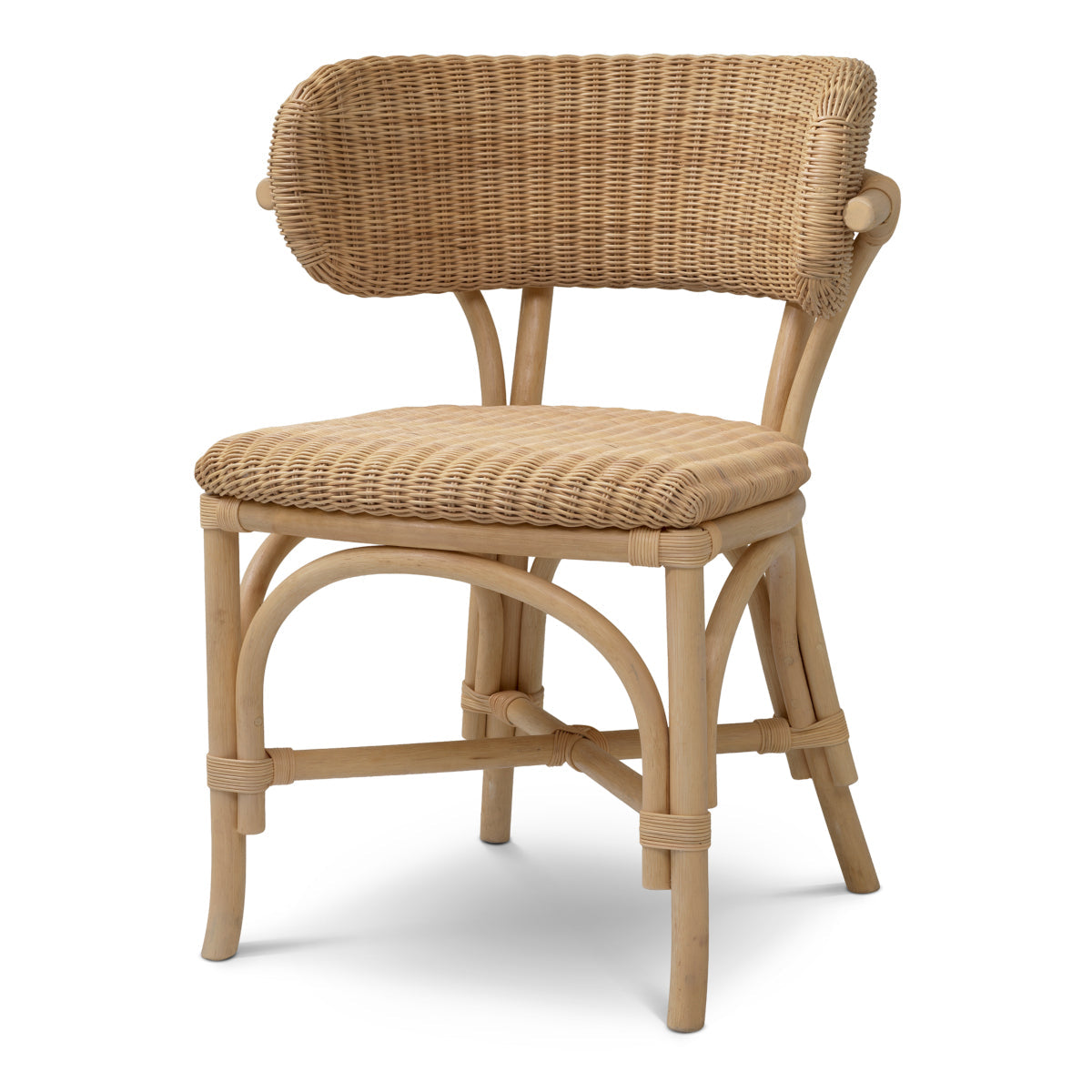 Natural Rattan Dining Chair Ewan | Eichholtz Miami