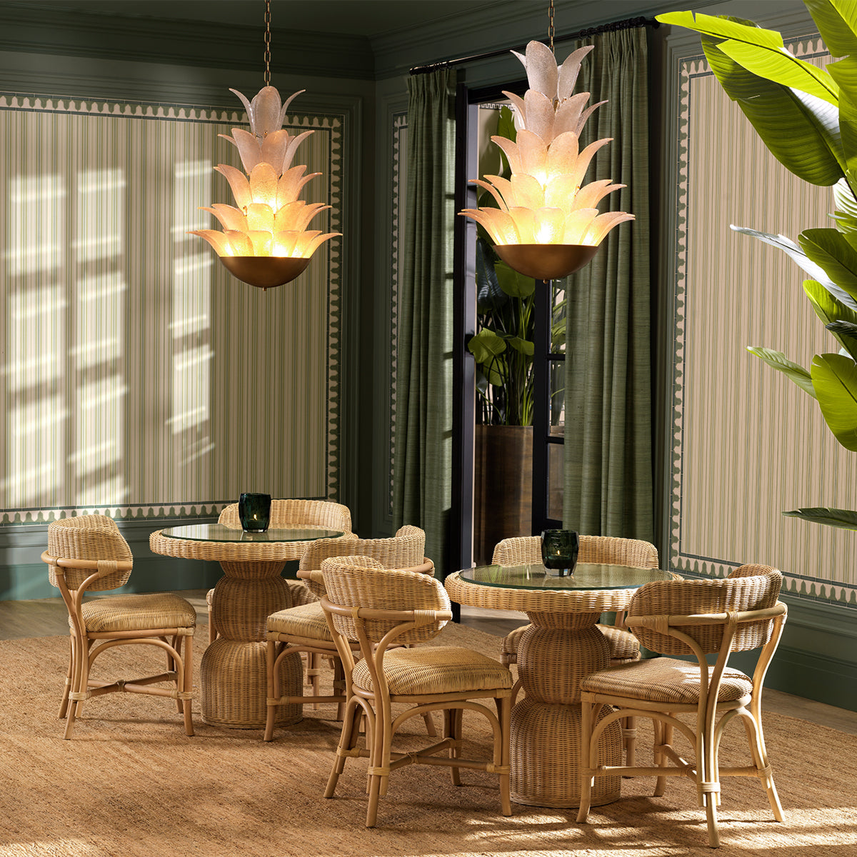 Natural Rattan Dining Chair Ewan | Eichholtz Miami