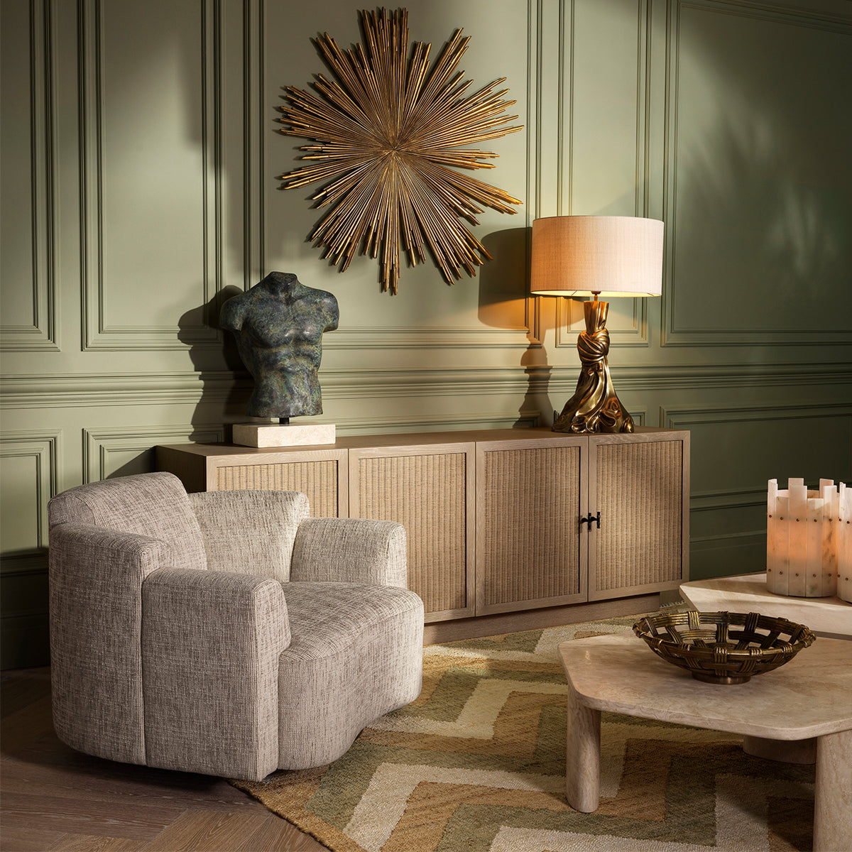 Oak 4-Door Dresser Borchard | Eichholtz Miami