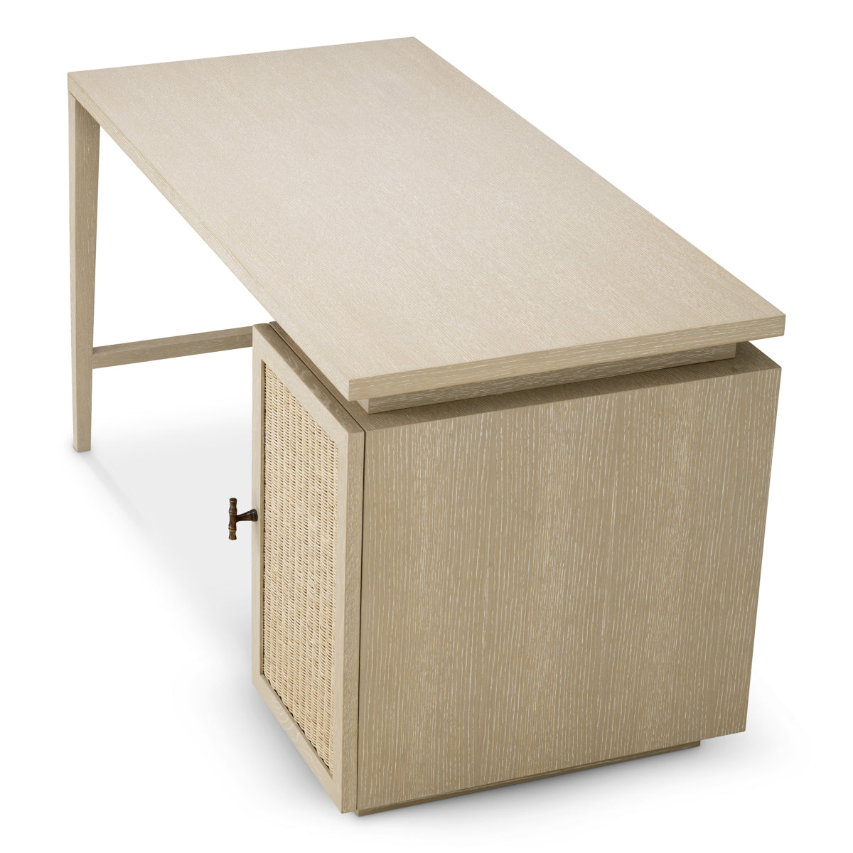Rattan Door Wooden Desk Borchard | Eichholtz Miami