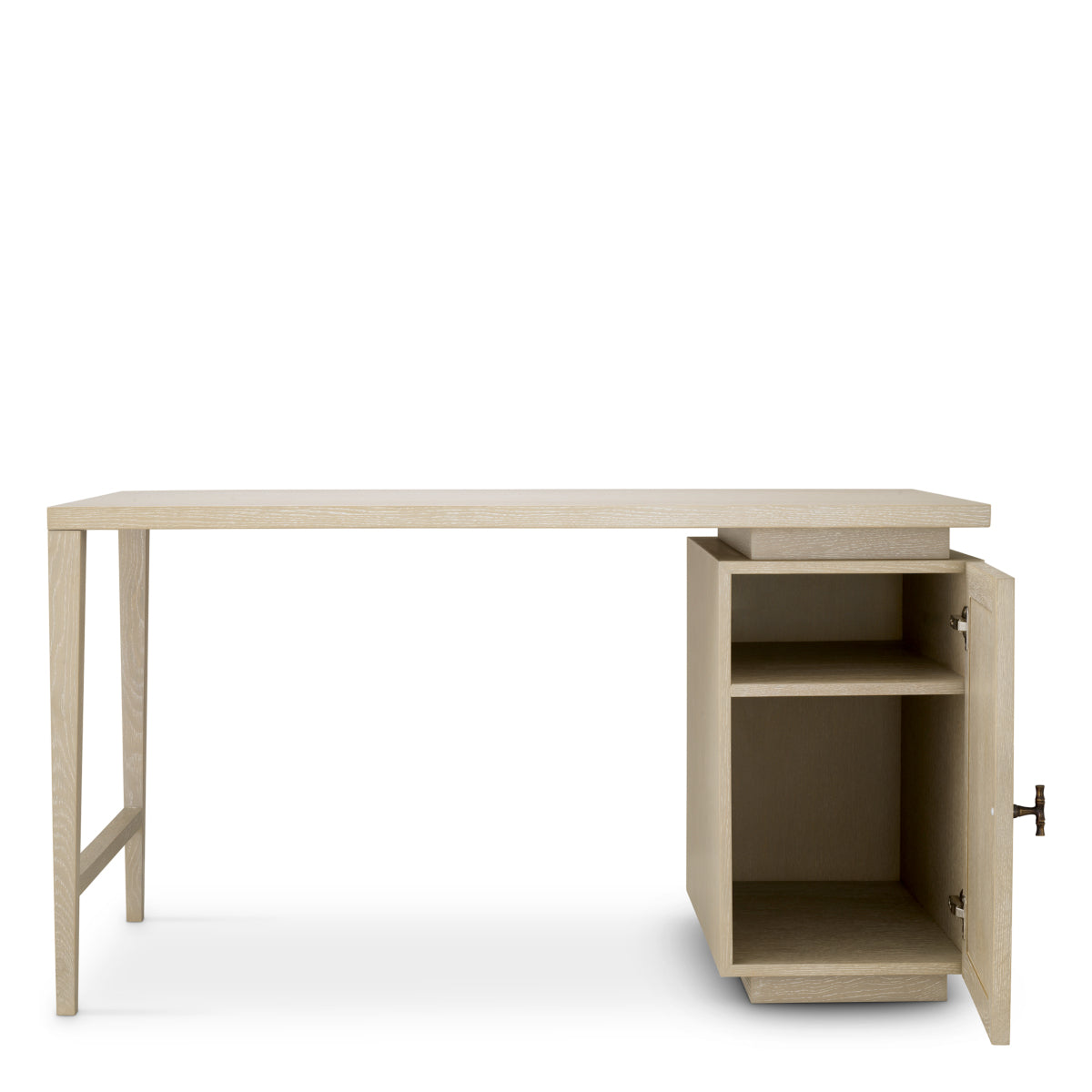 Rattan Door Wooden Desk Borchard | Eichholtz Miami