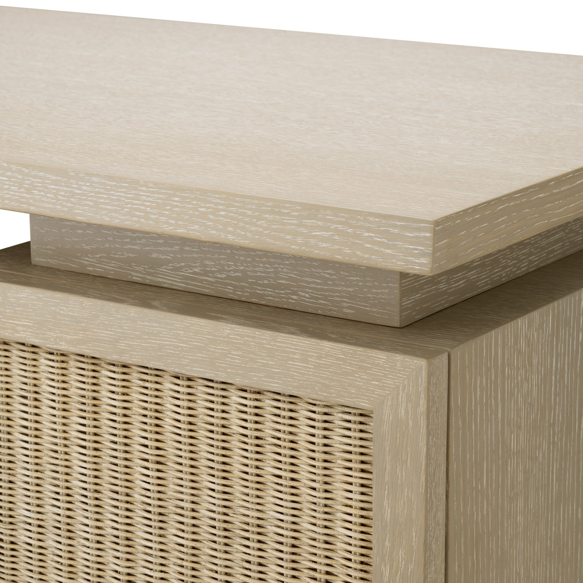 Rattan Door Wooden Desk Borchard | Eichholtz Miami
