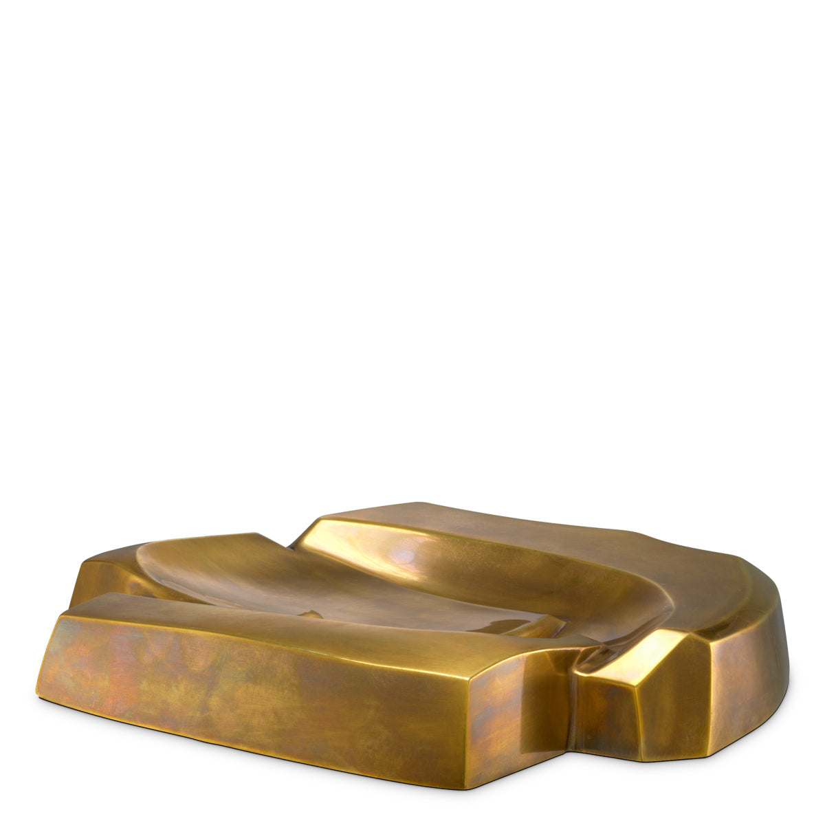 Vintage Brass Bowl Ashcomb | Eichholtz Miami
