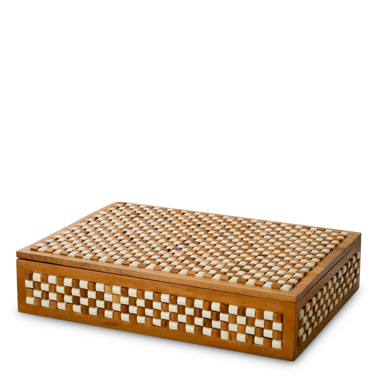 White Brown Wooden Box Cavendish | Eichholtz Miami