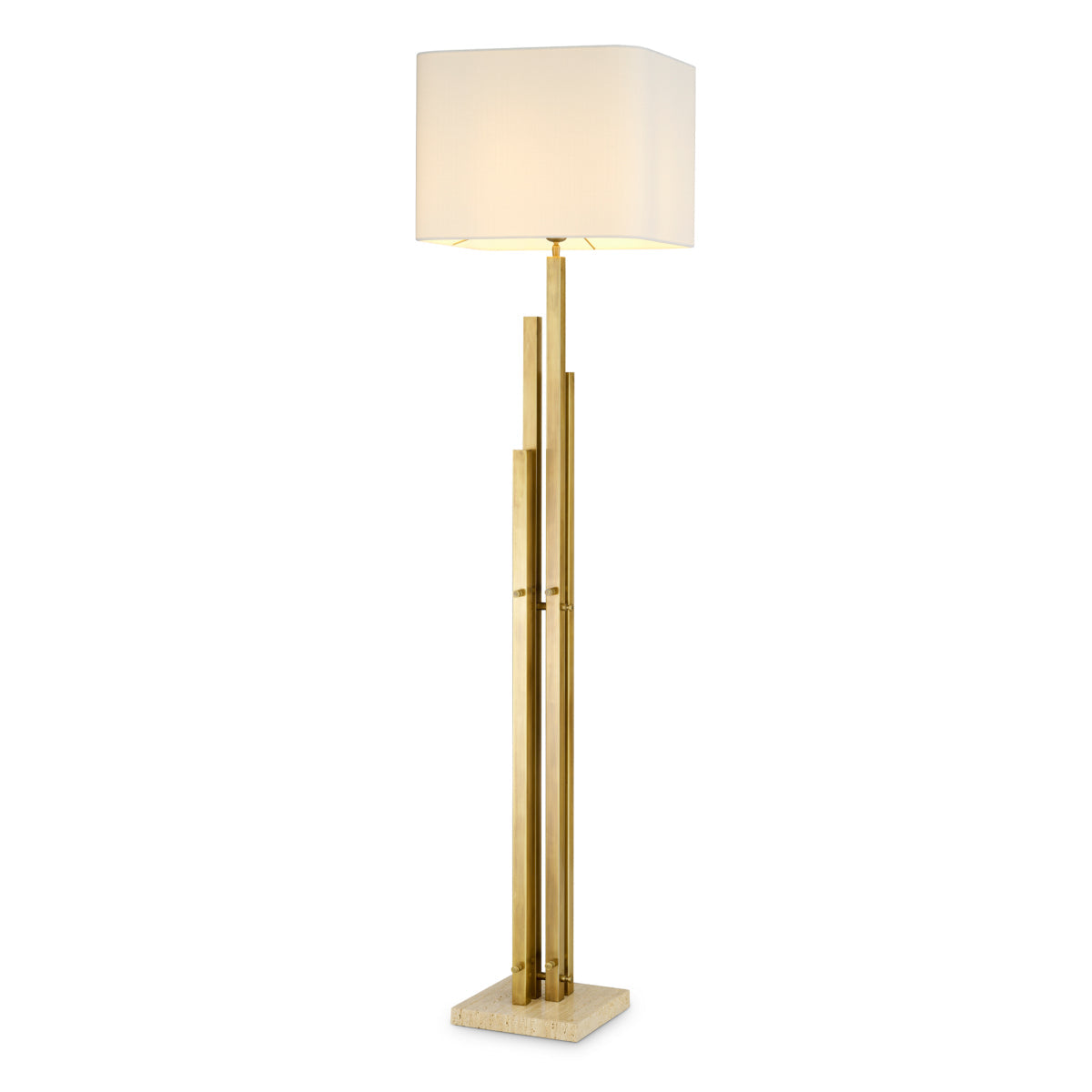 Vintage Brass Floor Lamp Destino | Eichholtz Miami