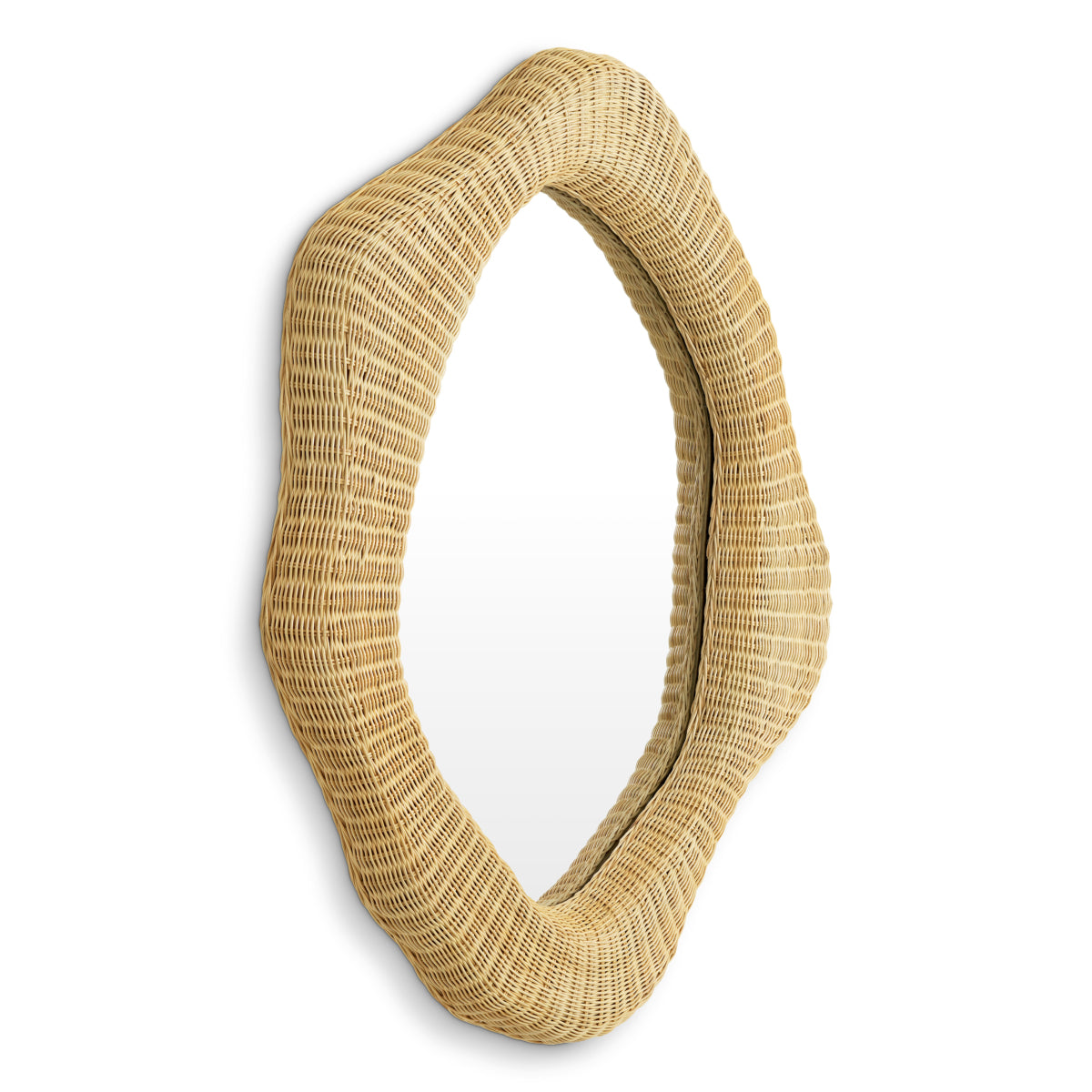 Natural Rattan Mirror Bilbao | Eichholtz Miami