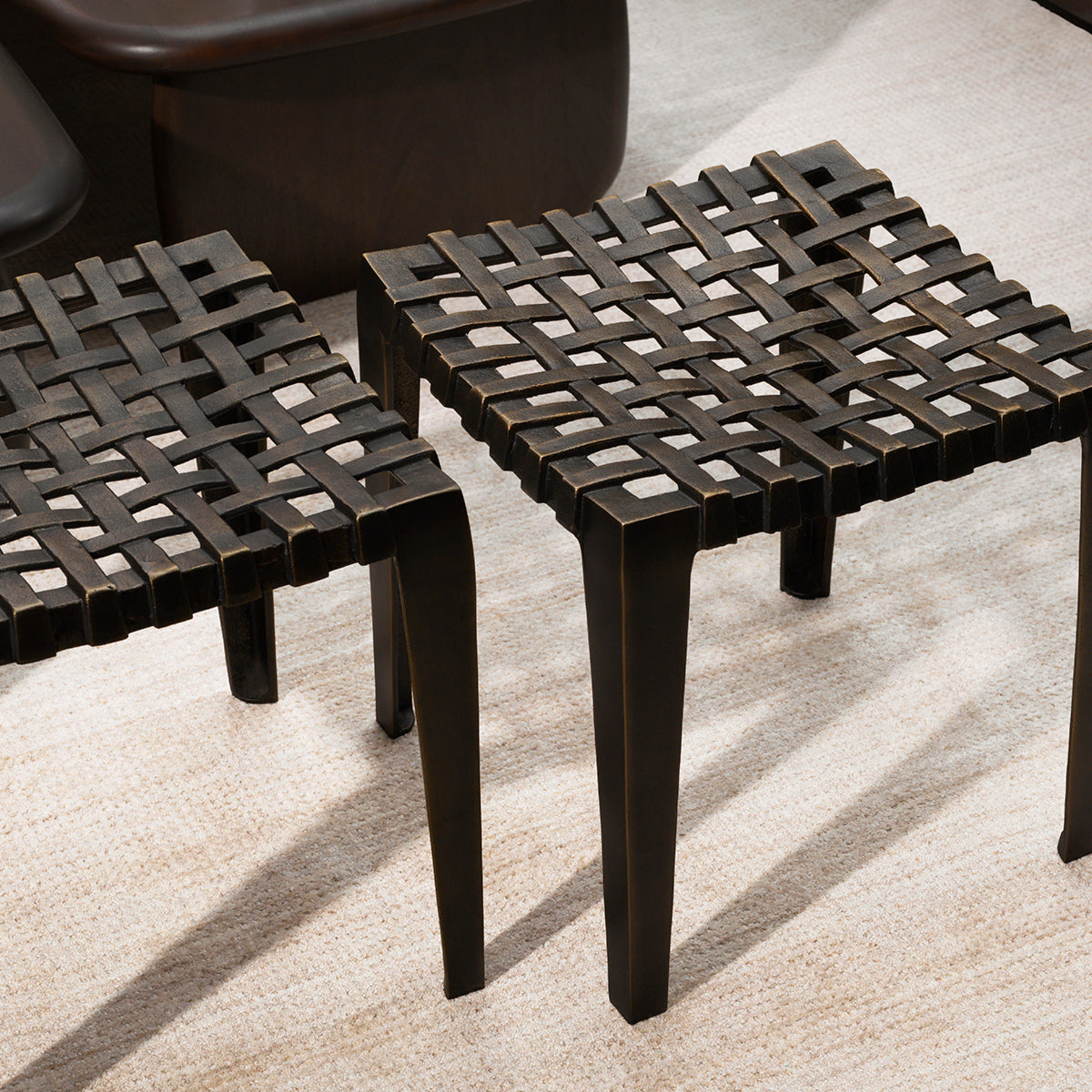 Antique Bronze Stool Blackwell | Eichholtz Miami