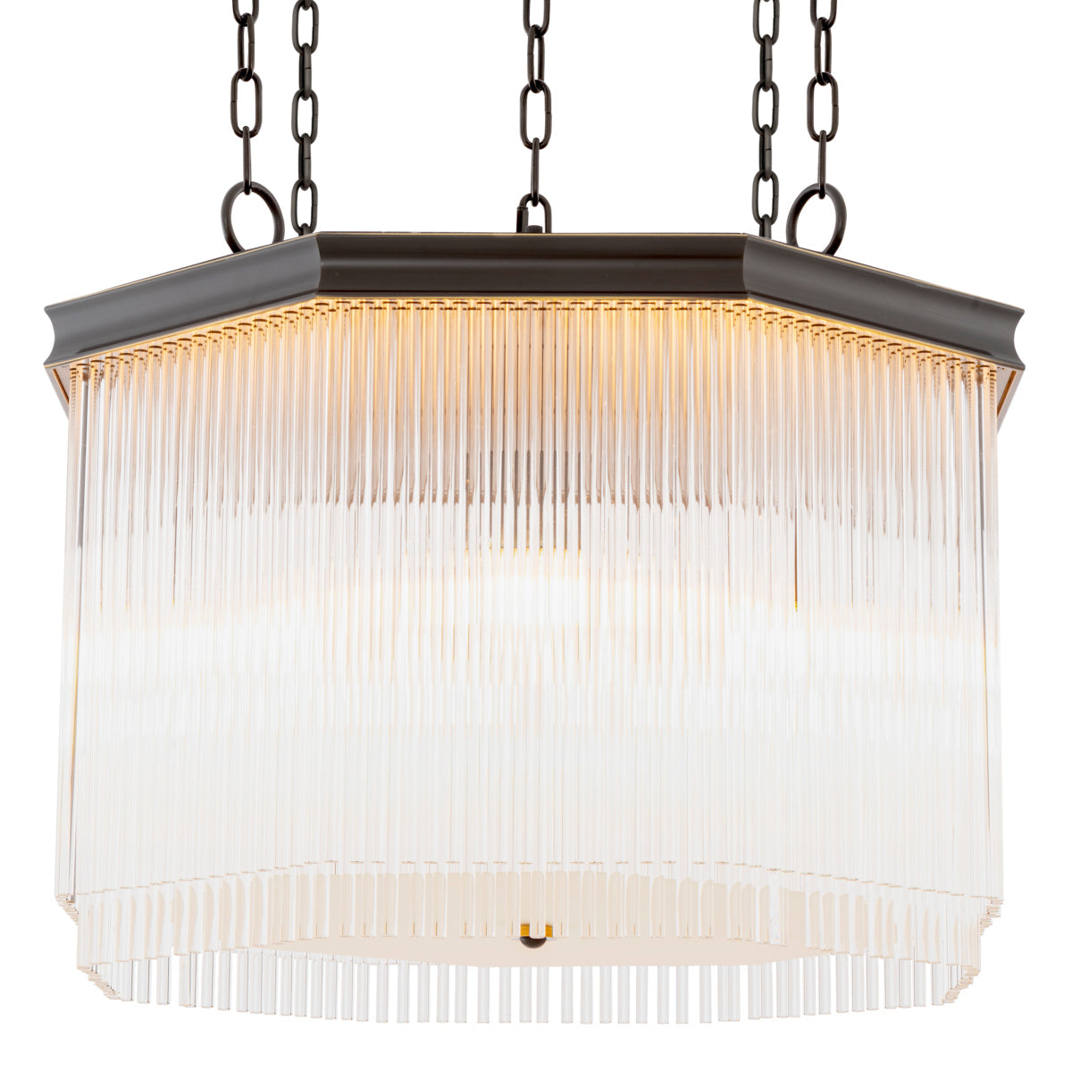 White Glass Rods Chandelier Estela | Eichholtz Miami