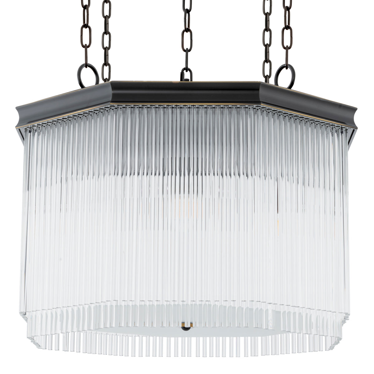White Glass Rods Chandelier Estela | Eichholtz Miami