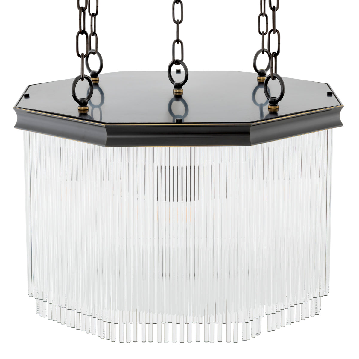 White Glass Rods Chandelier Estela | Eichholtz Miami