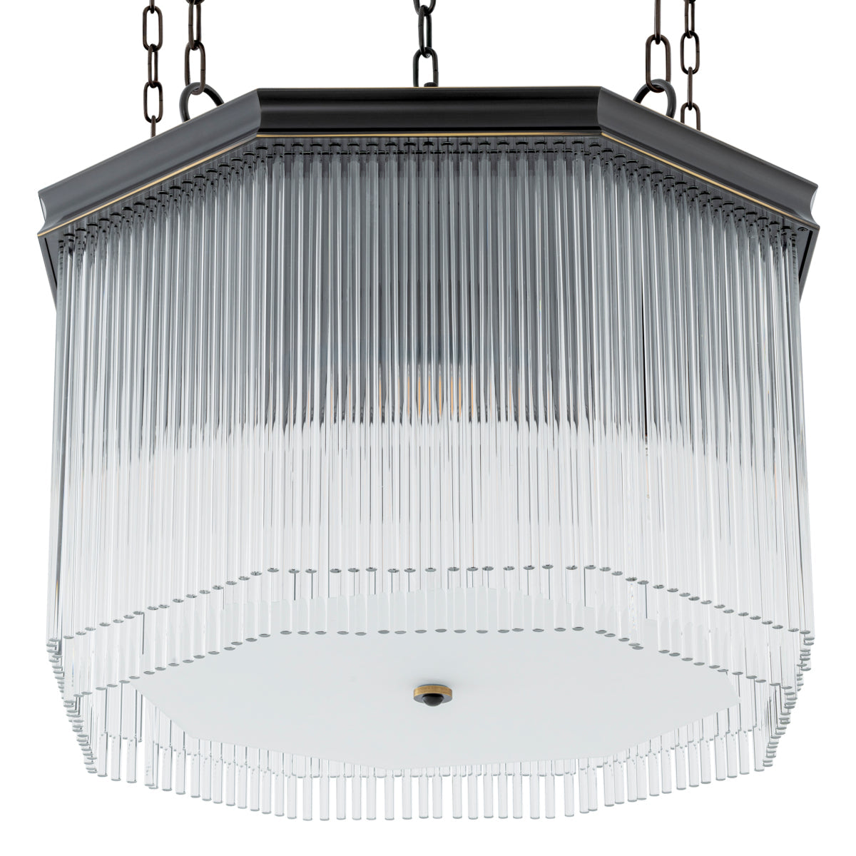 White Glass Rods Chandelier Estela | Eichholtz Miami