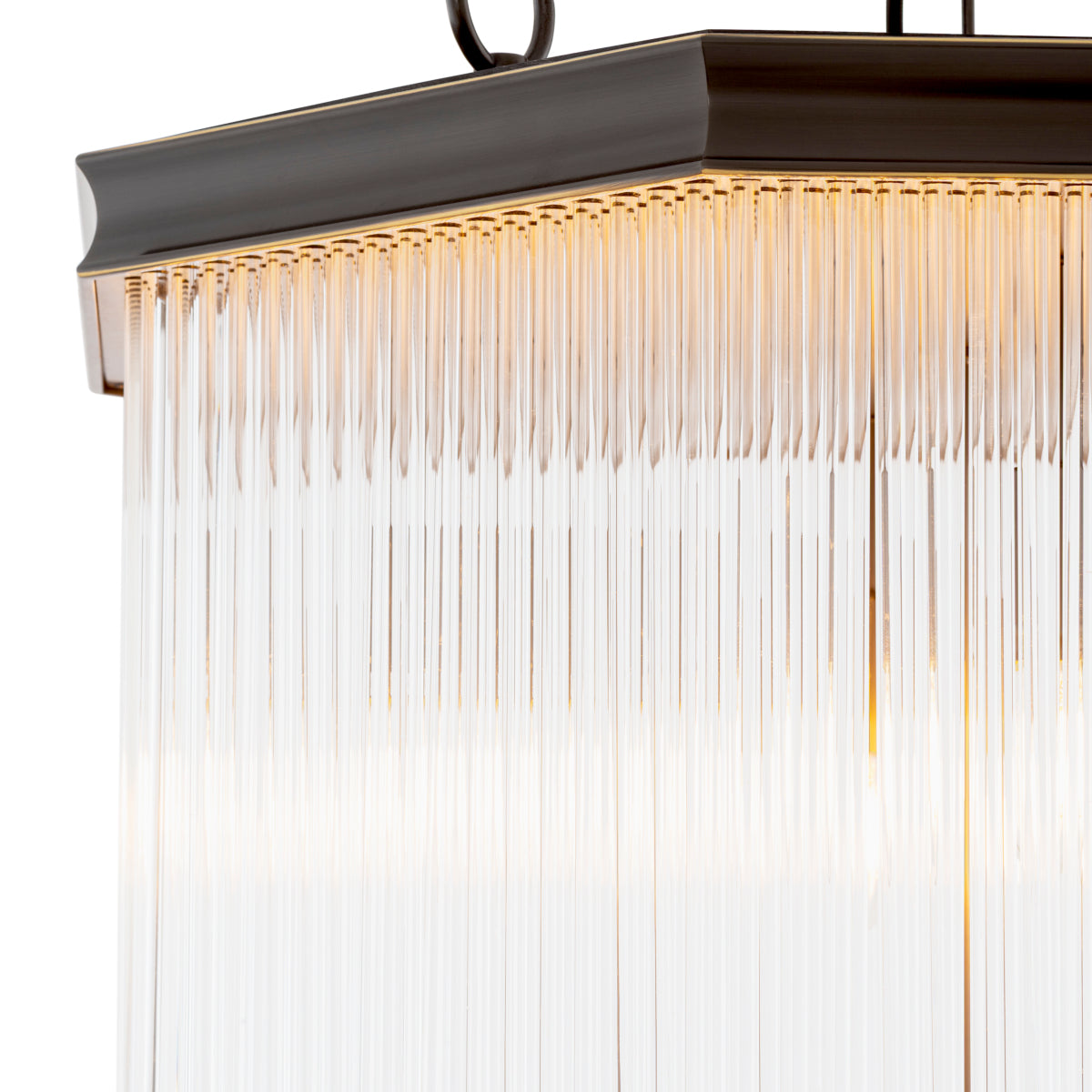 White Glass Rods Chandelier Estela | Eichholtz Miami