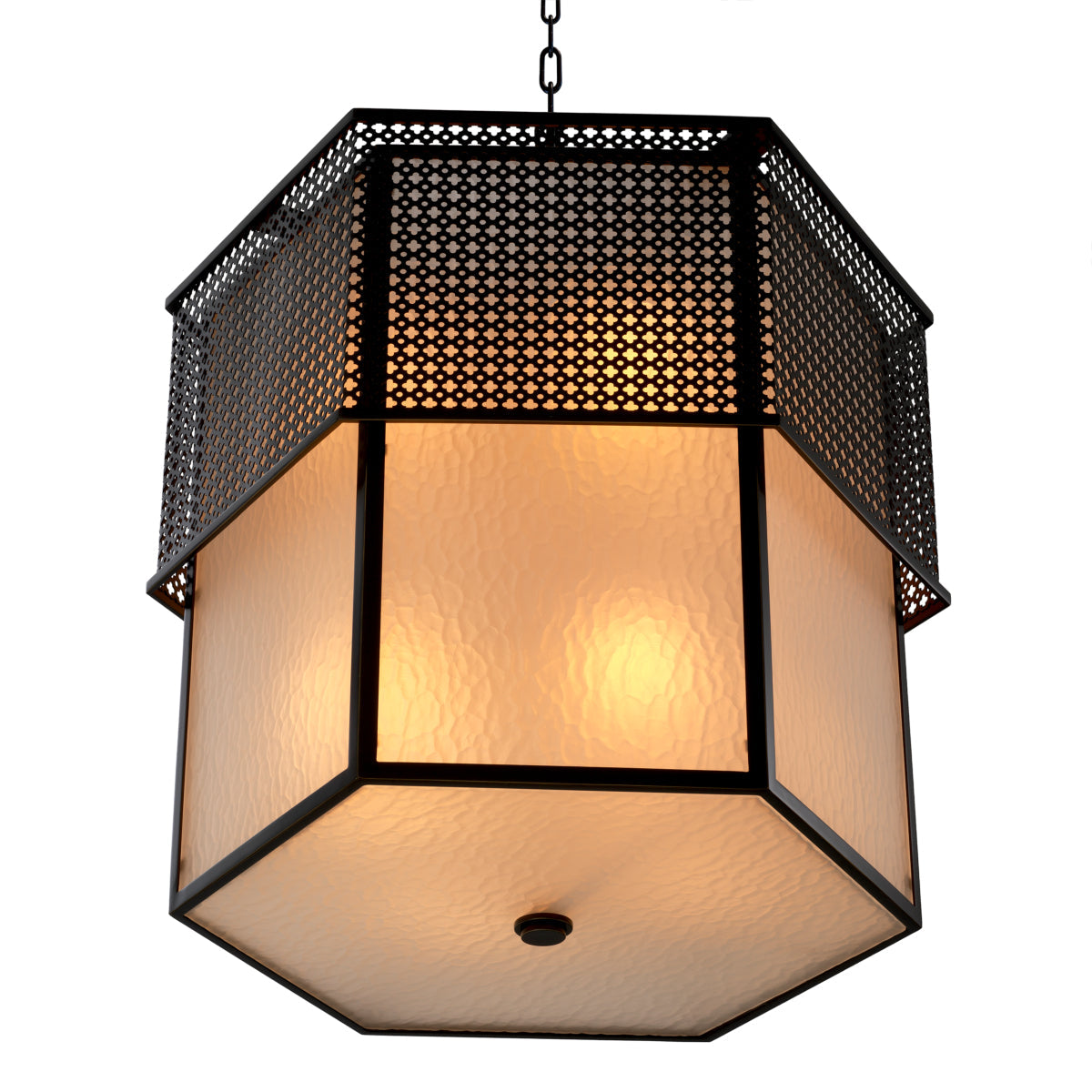 Bronze Frosted Glass Chandelier Minerva | Eichholtz Miami