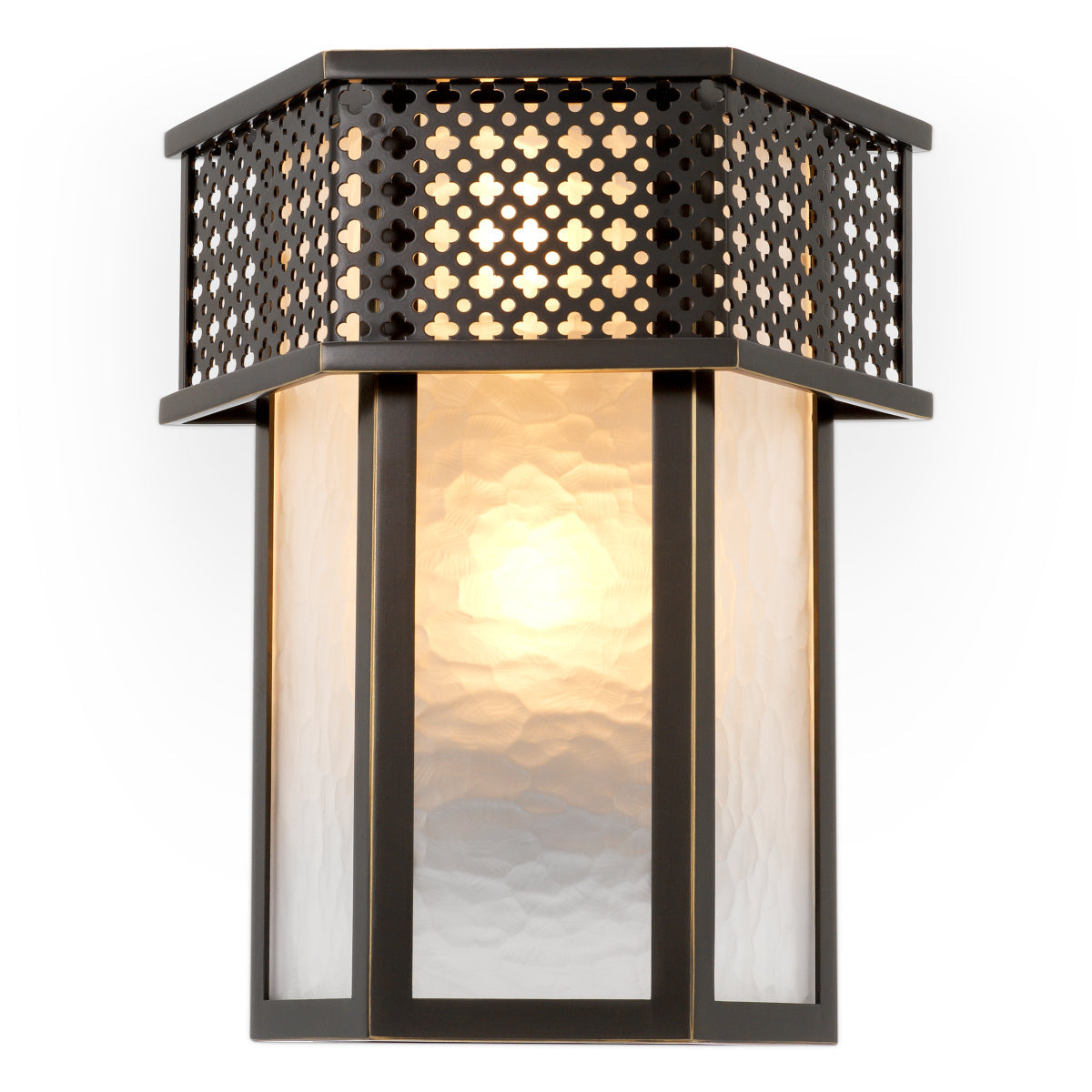 Bronze Frosted Wall Lamp Minerva | Eichholtz Miami