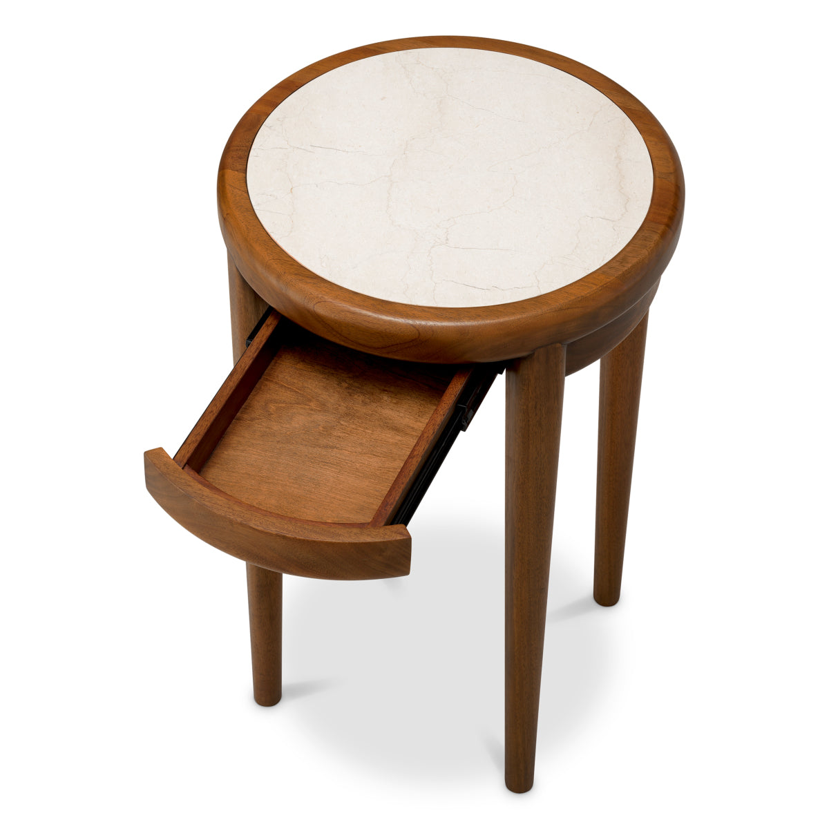 Beige Marble Side Table Hensley | Eichholtz Miami