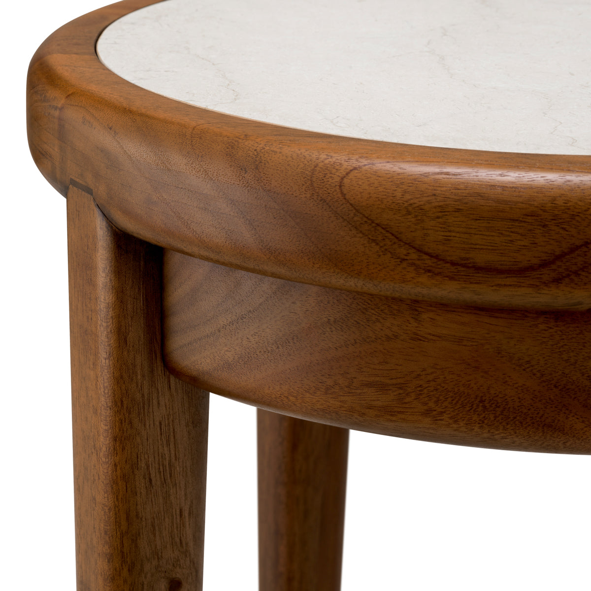 Beige Marble Side Table Hensley | Eichholtz Miami