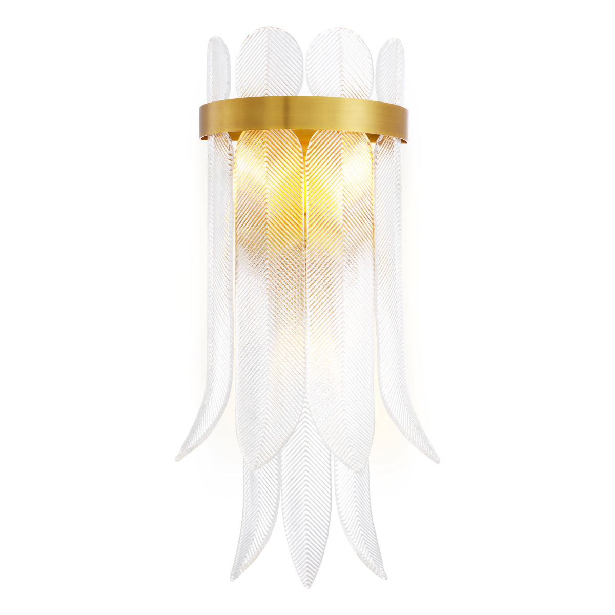 Brass Feather Wall Lamp Erika | Eichholtz Miami
