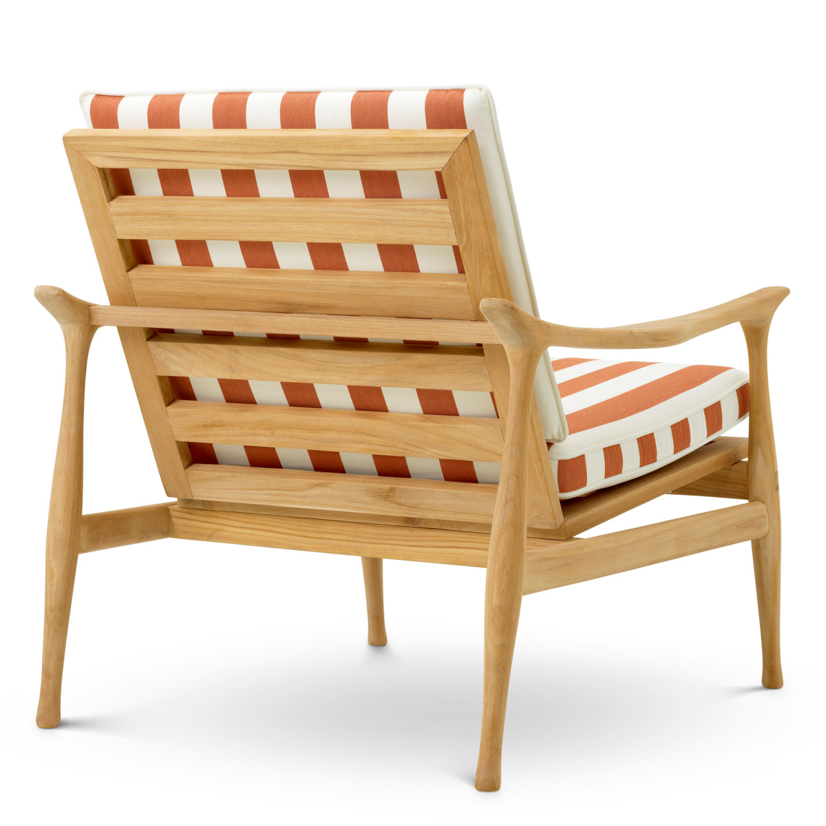 Teak Striped Outdoor Chair Manzo | Eichholtz Miami