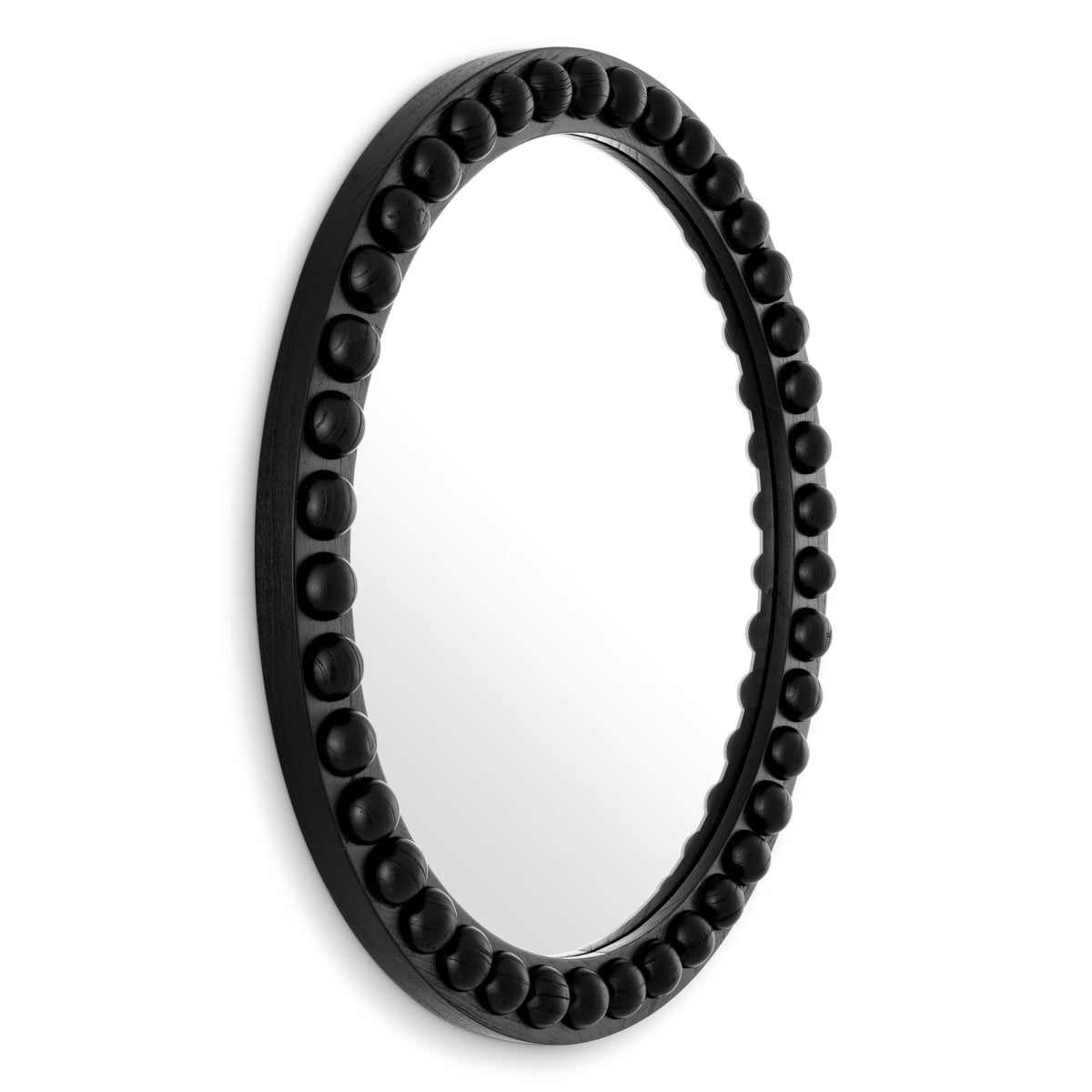 Round Wooden Framed Mirror Kenton | Eichholtz Miami