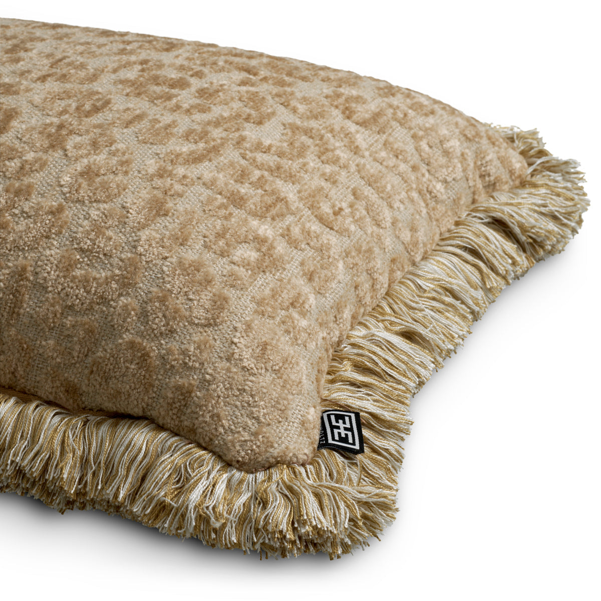 Jacquard Sand Cushion Serlina | Eichholtz Miami