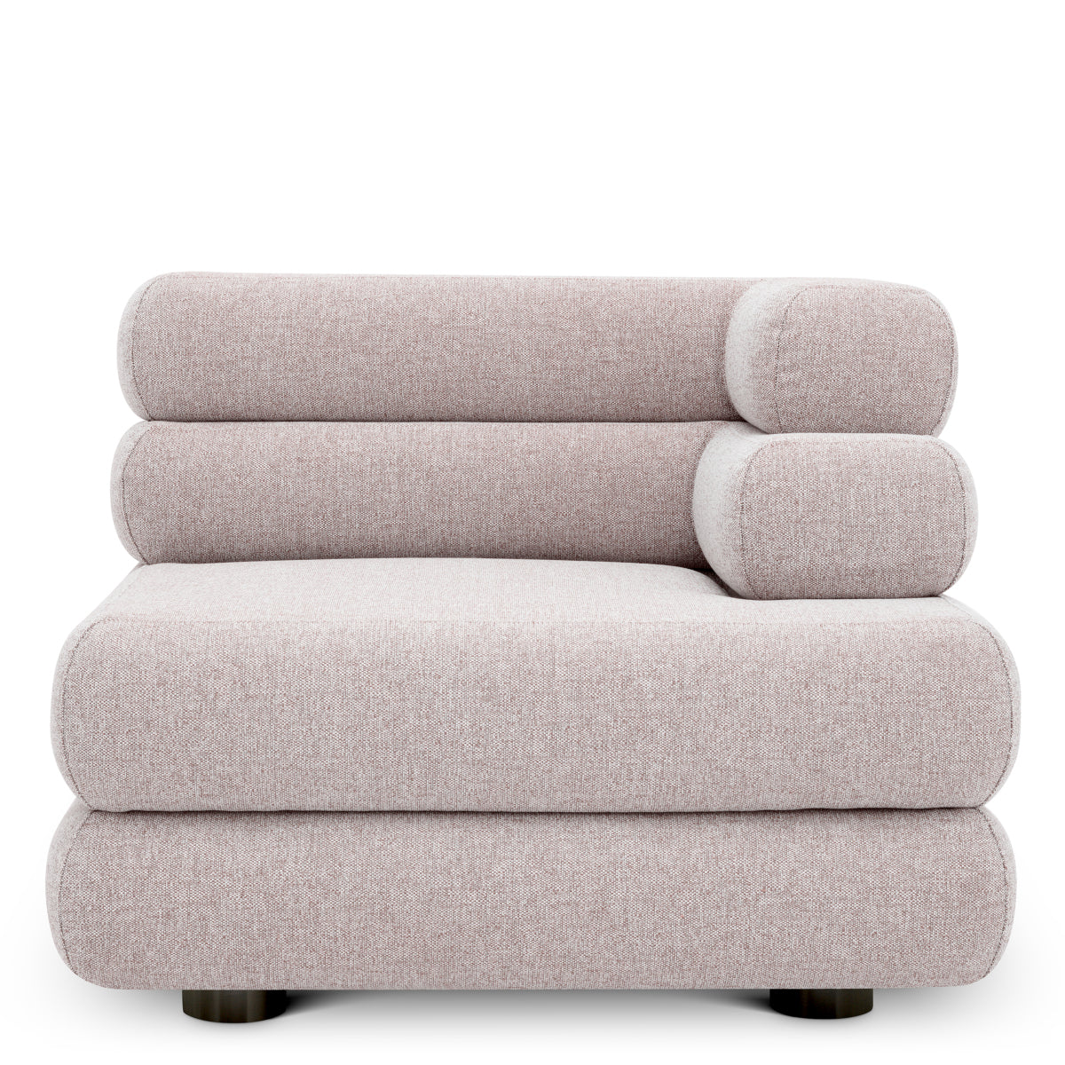 Light Gray Outdoor Modular Sofa Malaga