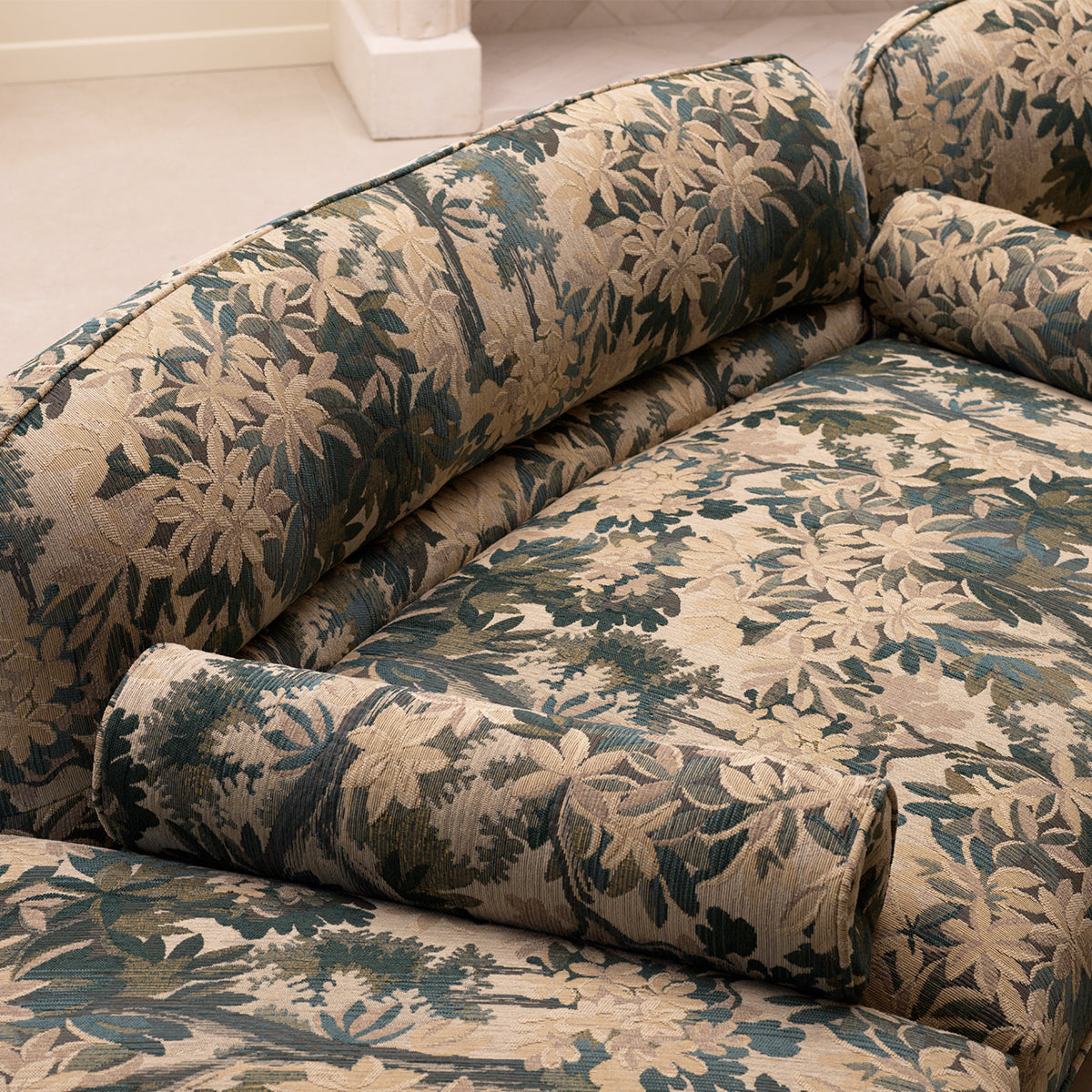 Printed Fabric Cushion Amarante | Eichholtz Miami
