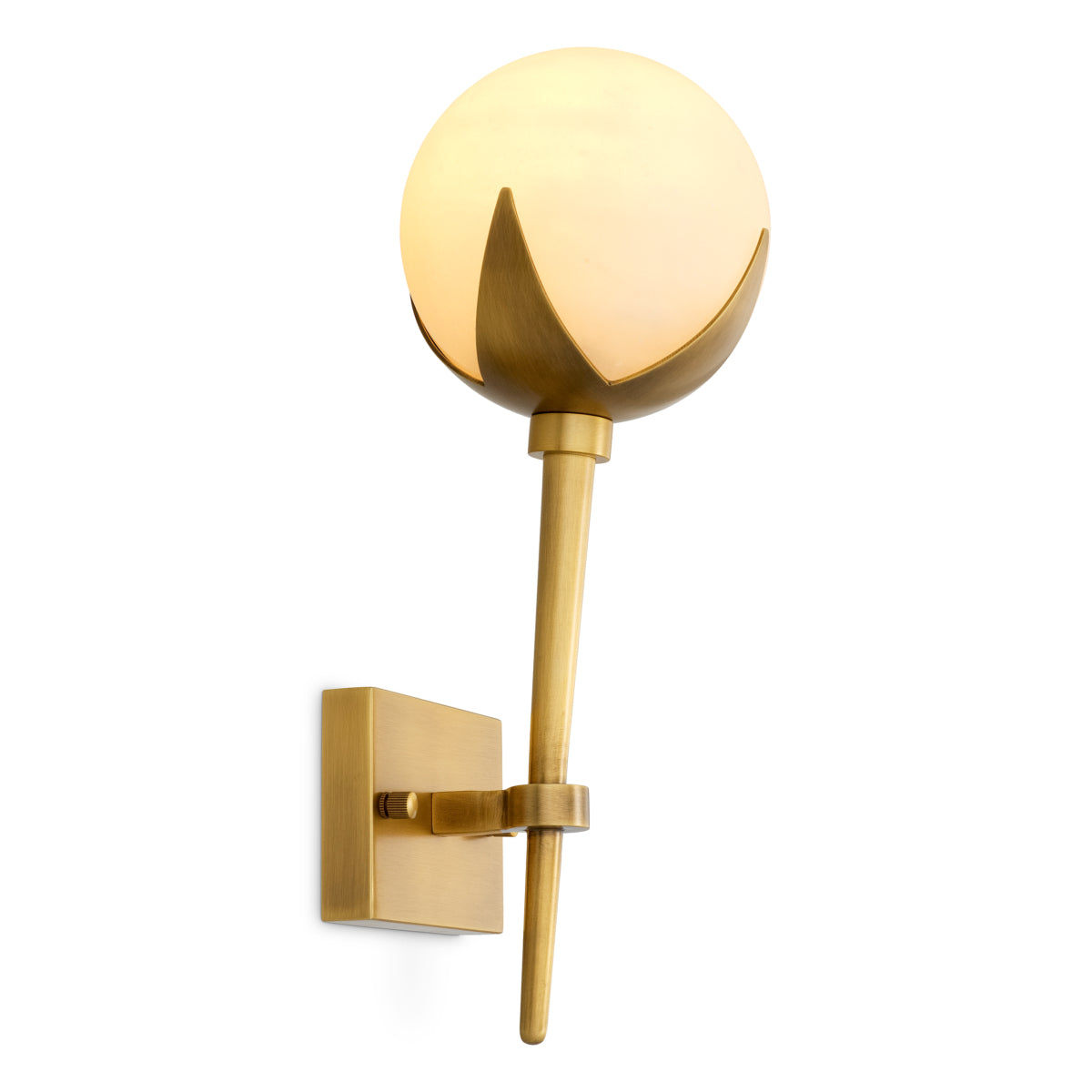 Spherical Alabaster Wall Lamp Alesa | Eichholtz Miami
