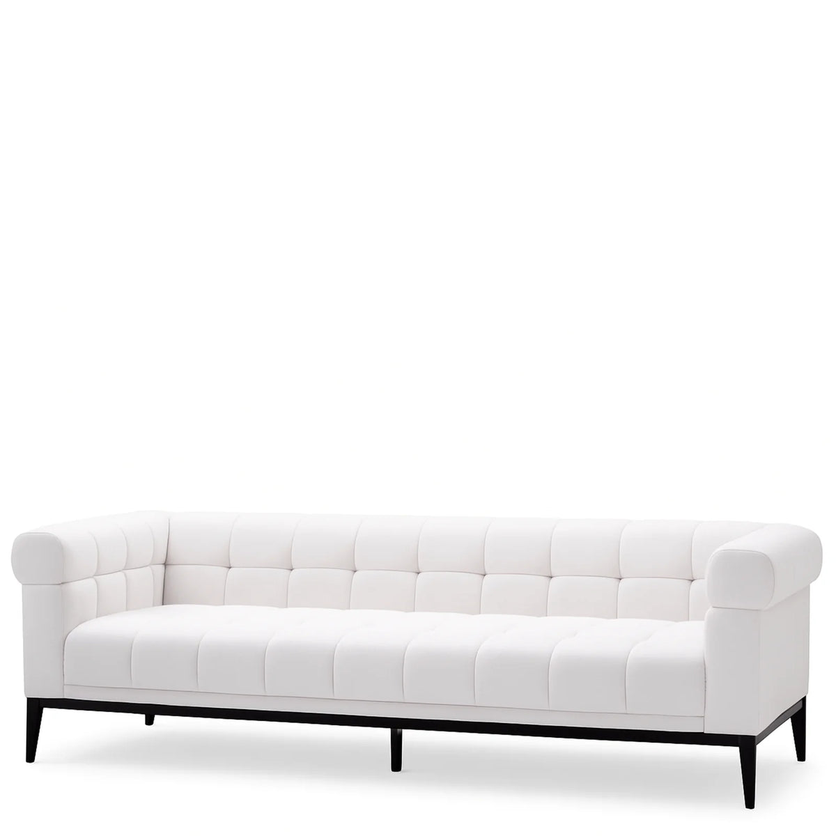 White Tufted Sofa Aurelio