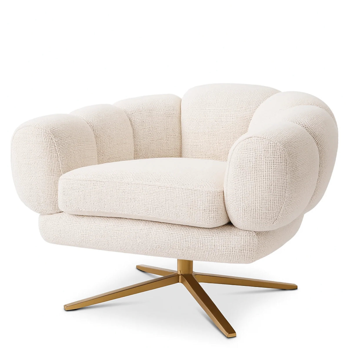 Off-White Swivel Chair Sunset