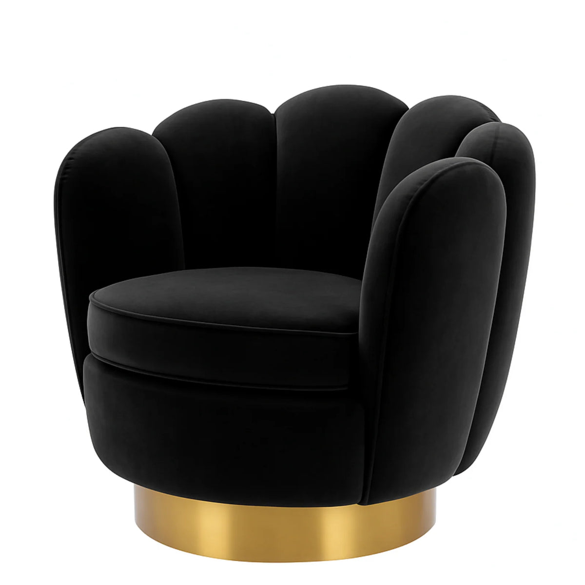 Shell-Shaped Swivel Chair Mirage